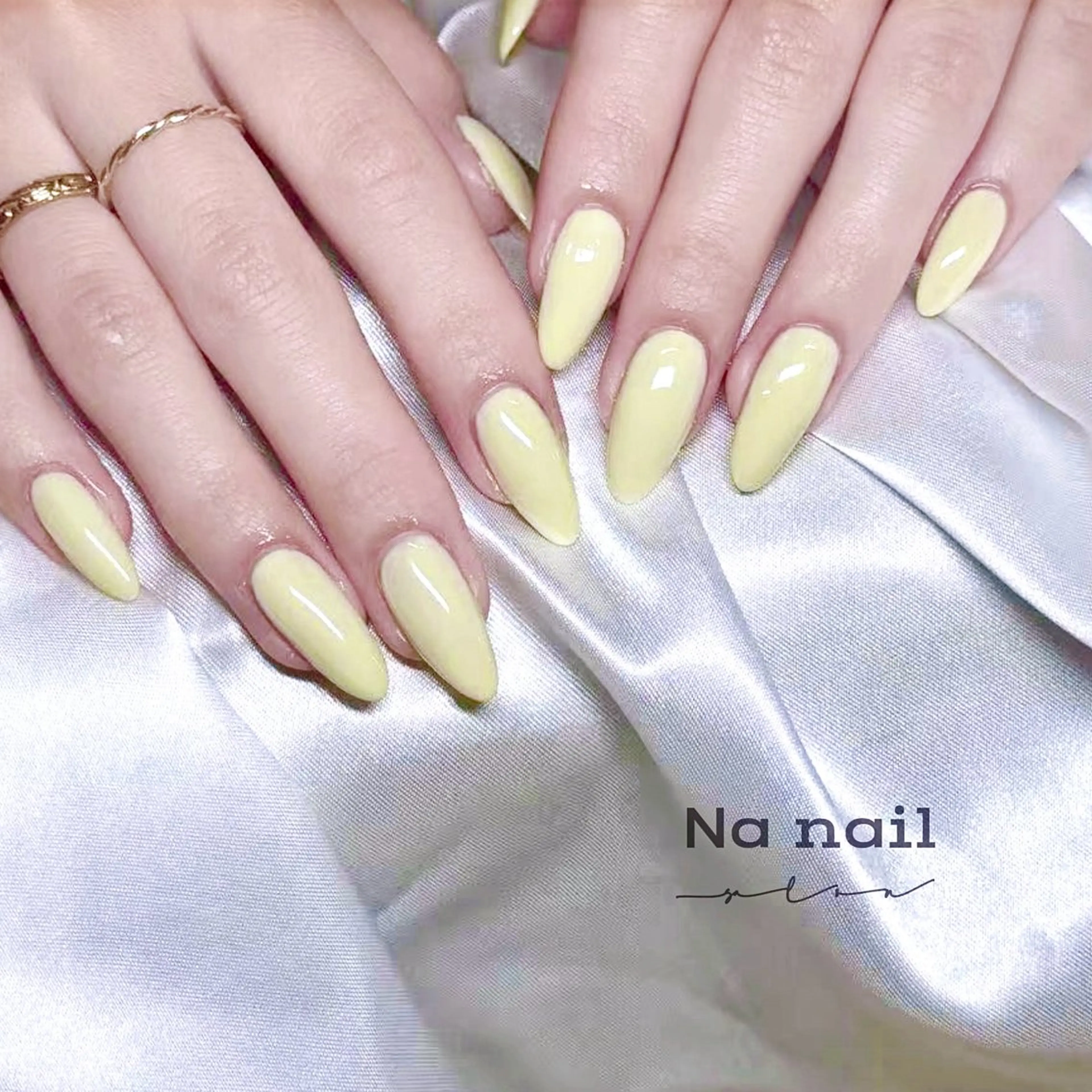 ネイル 黄色 ハンドネイル Anna nailのネイルデザイン