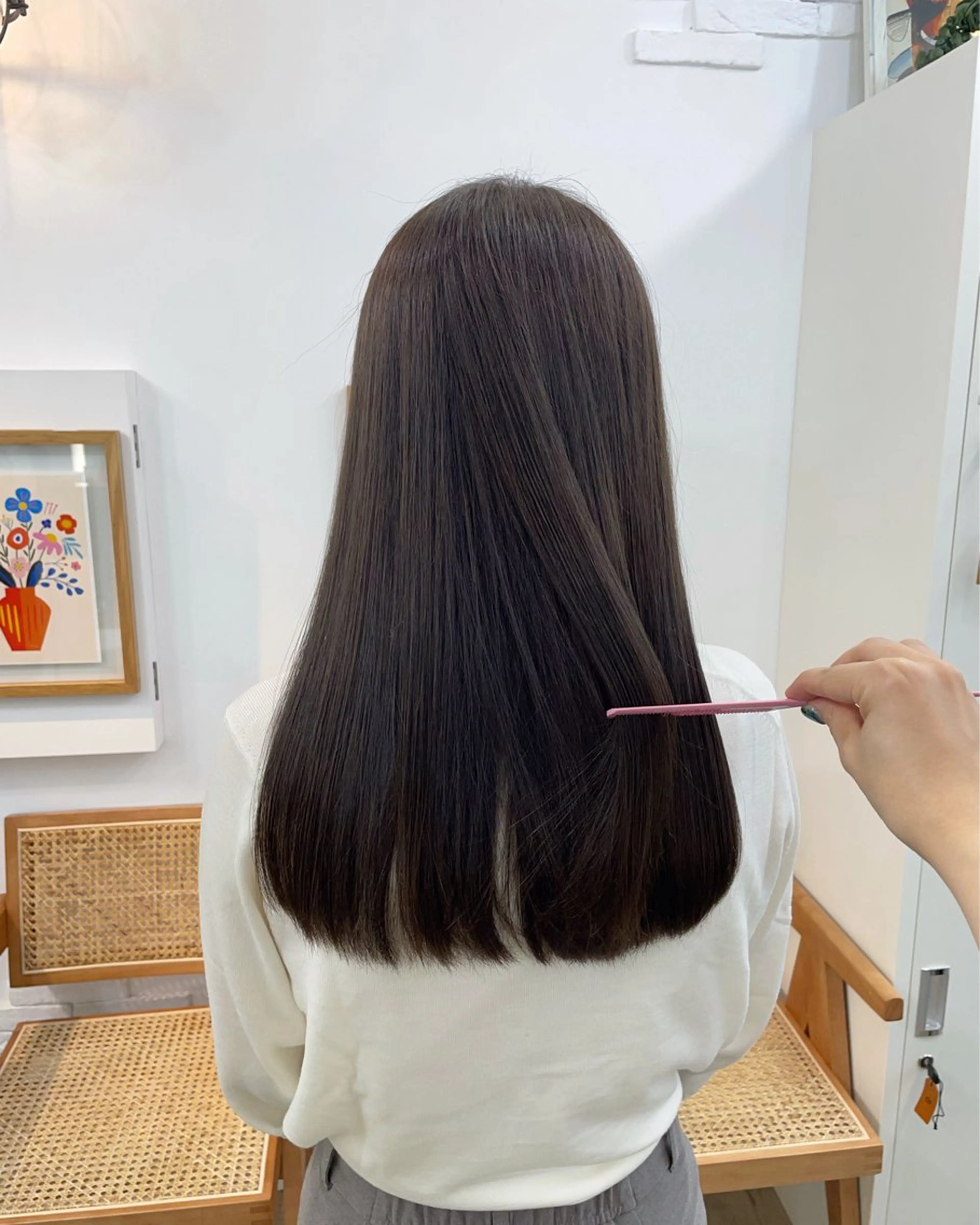 ロング カラー アッシュ ベージュカラー イルミナカラー トリートメント ヘアカラー トリートメント ✨髪質改善✨原宿 えのもと　はなのヘアスタイル