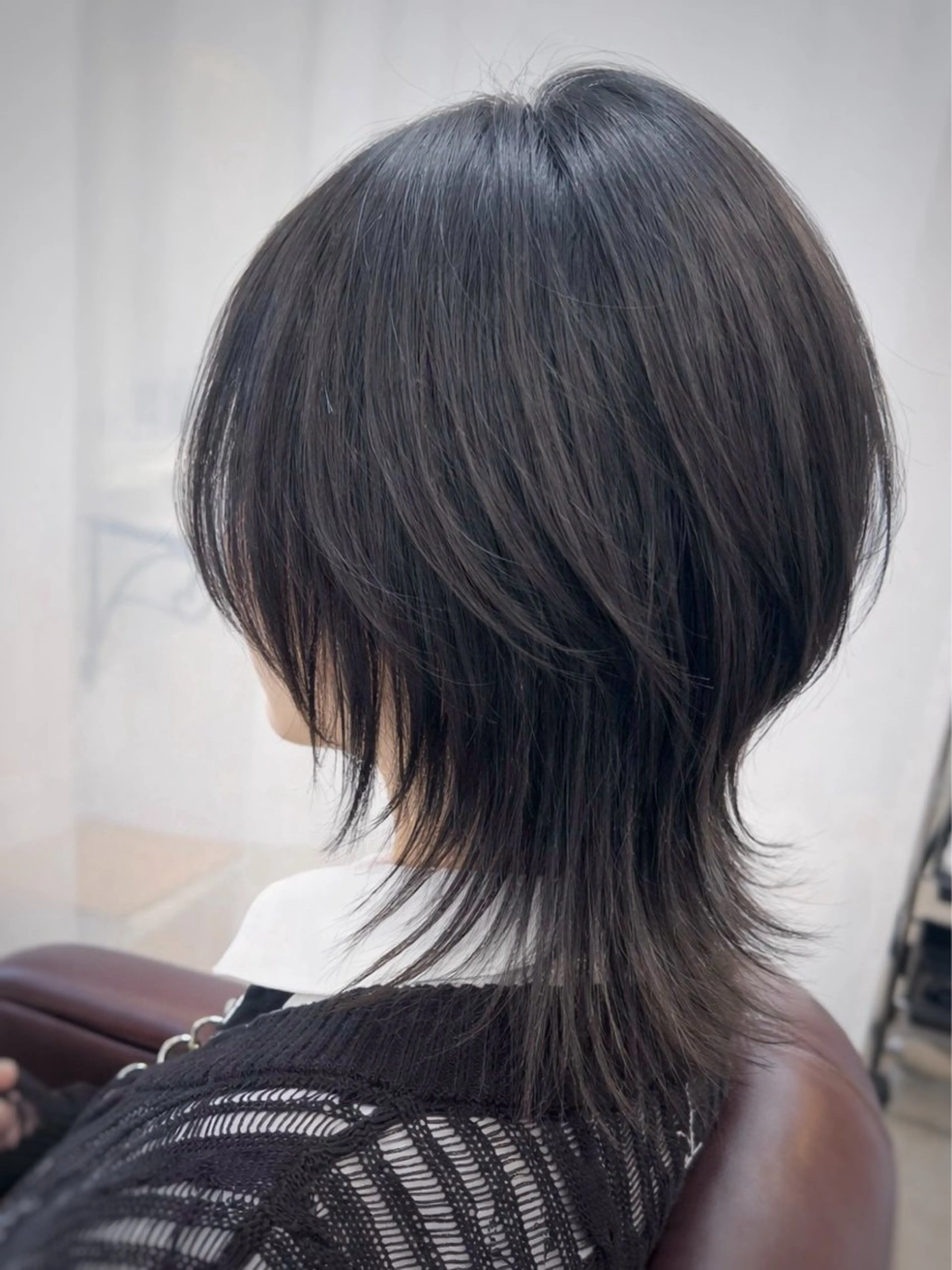 ミディアム レイヤーカット ウルフカット ウルフレイヤー カット 中原由貴 /WILLOW京橋のヘアスタイル