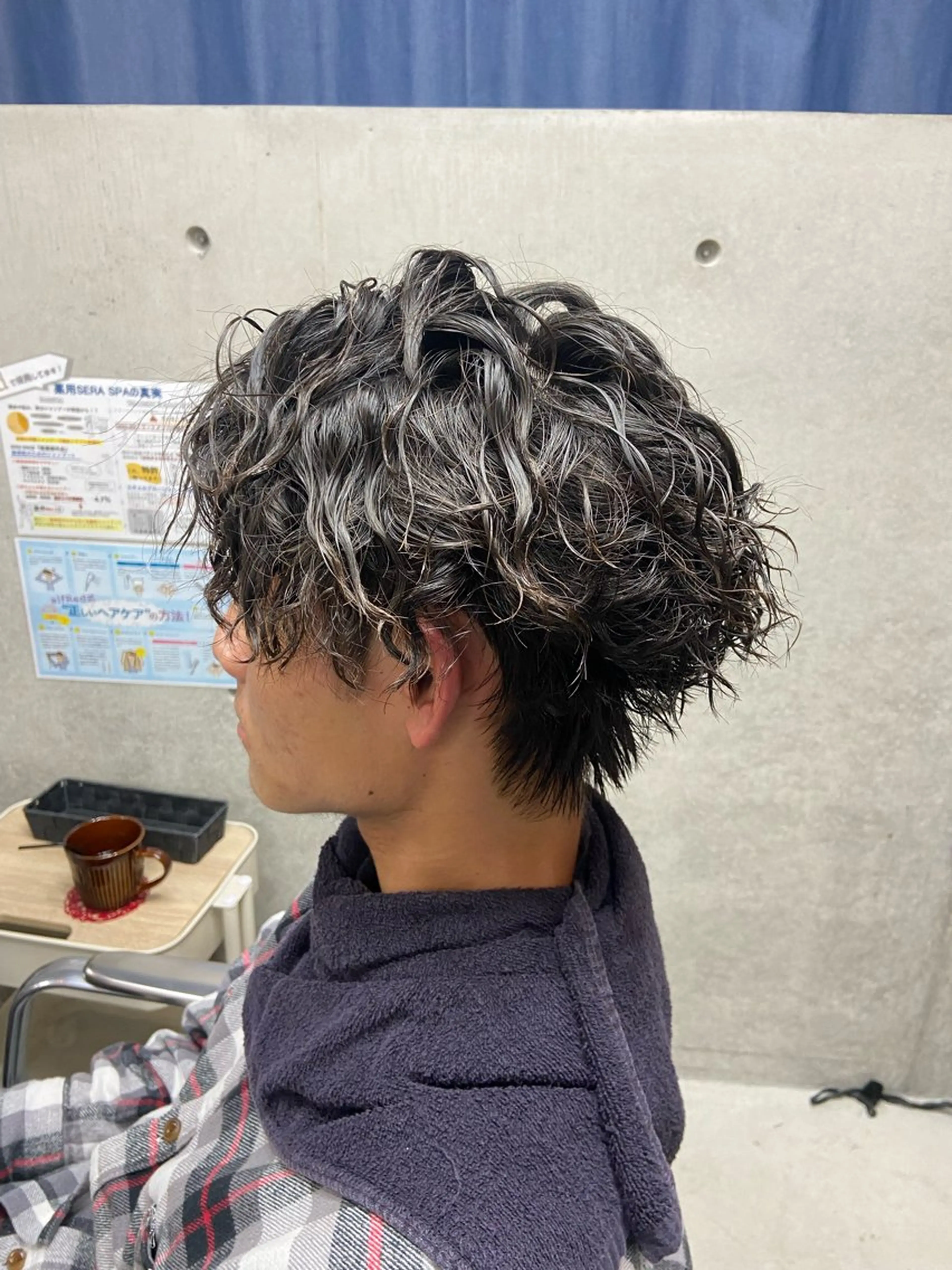 パーマ メンズ 窪田 欣恭のヘアスタイル