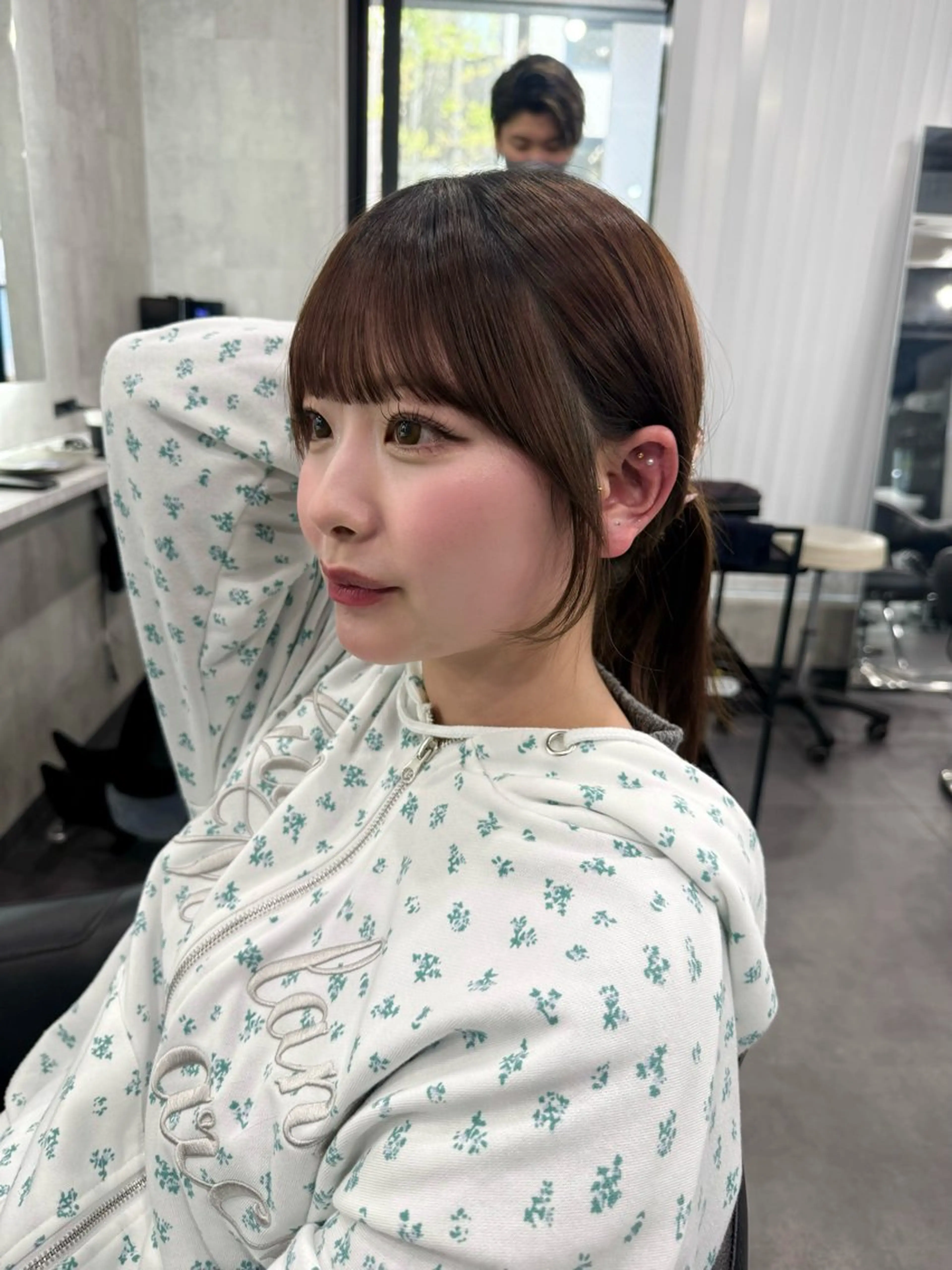 ミディアム カット ヘアカラー トリートメント 💖艶髪/韓国ヘア 💖asukaのヘアスタイル