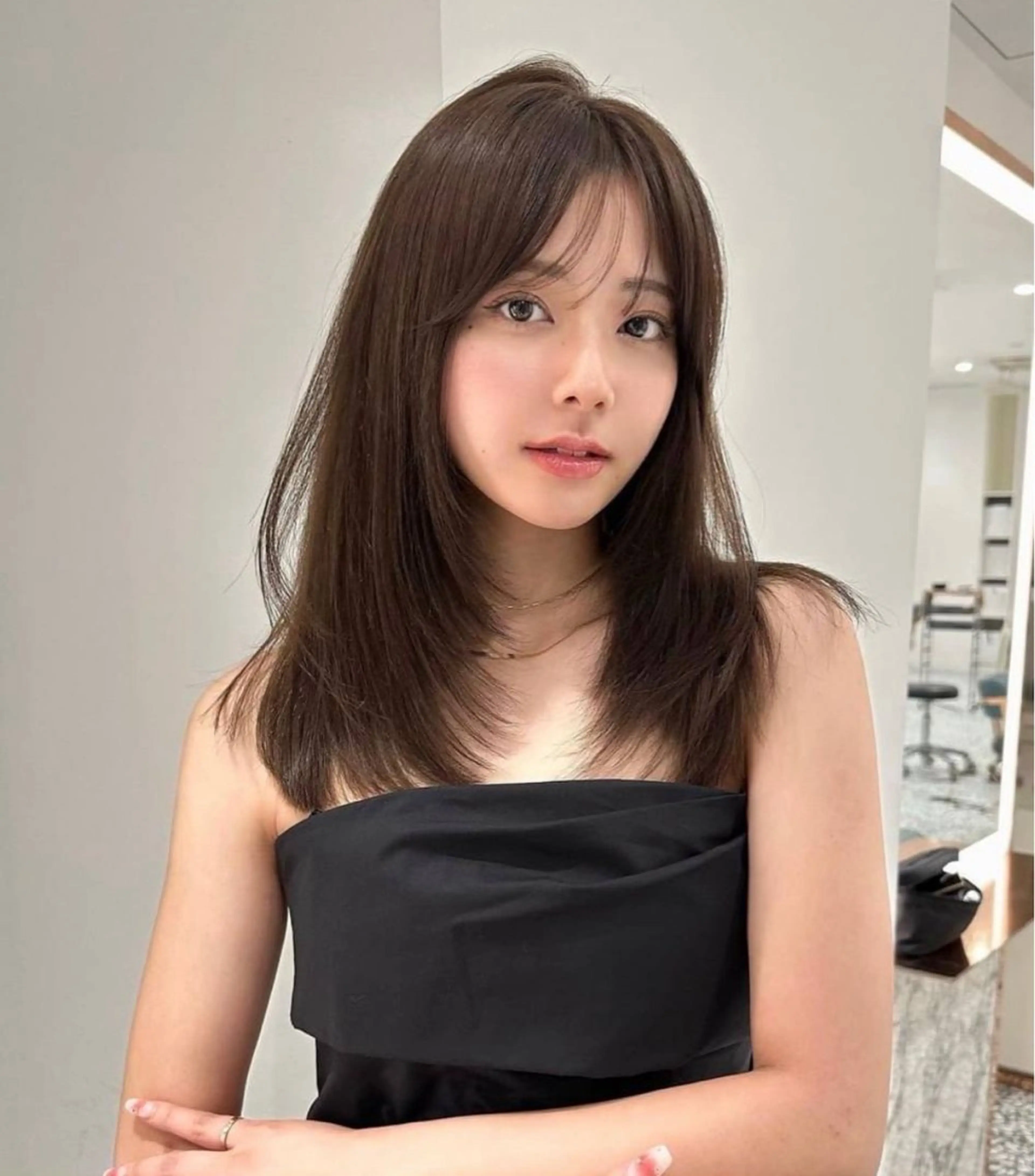 ロング 藤原 陽一郎のヘアスタイル