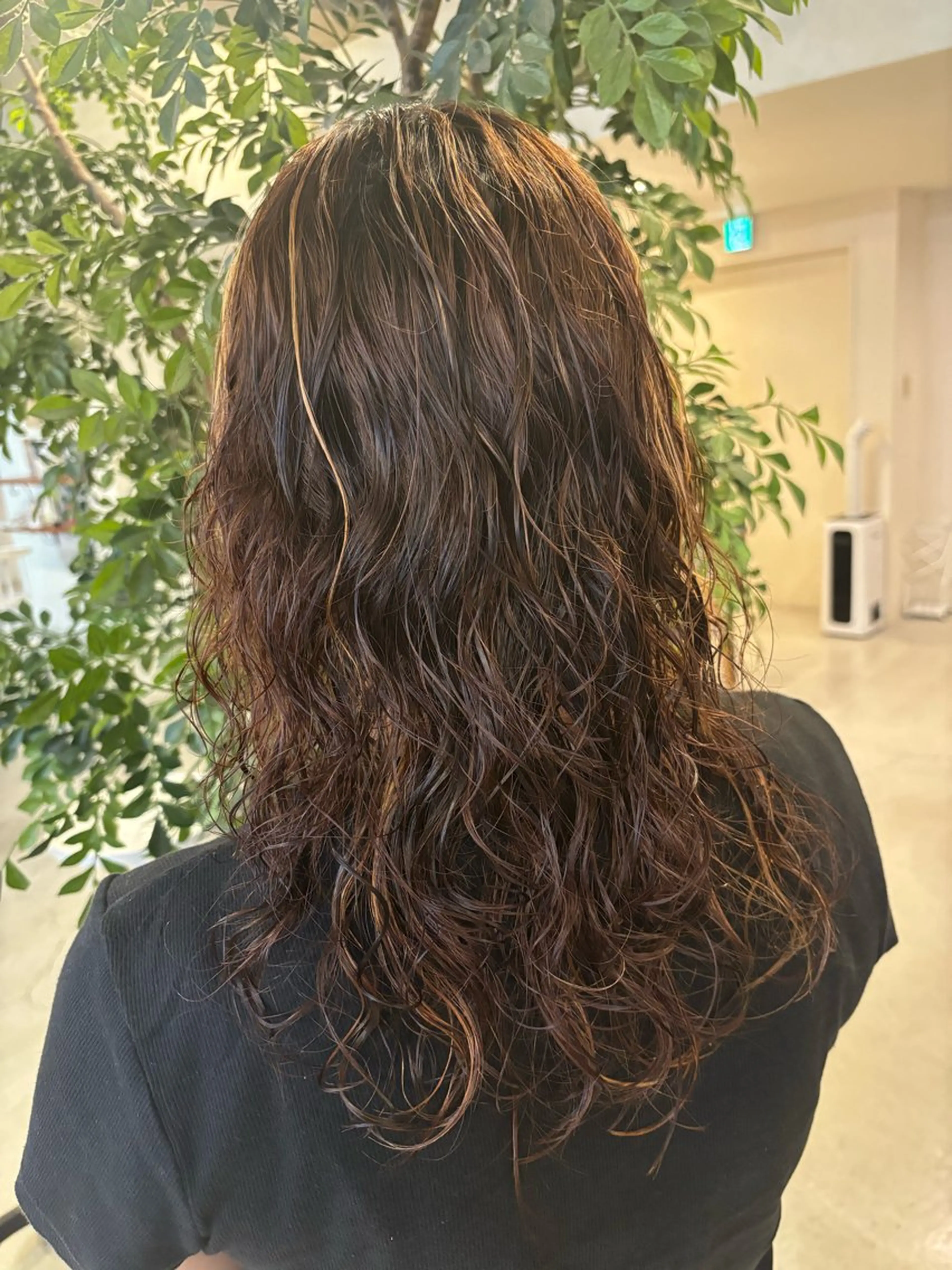 セミロング パーマ カット パーマ 山形 梨沙のヘアスタイル
