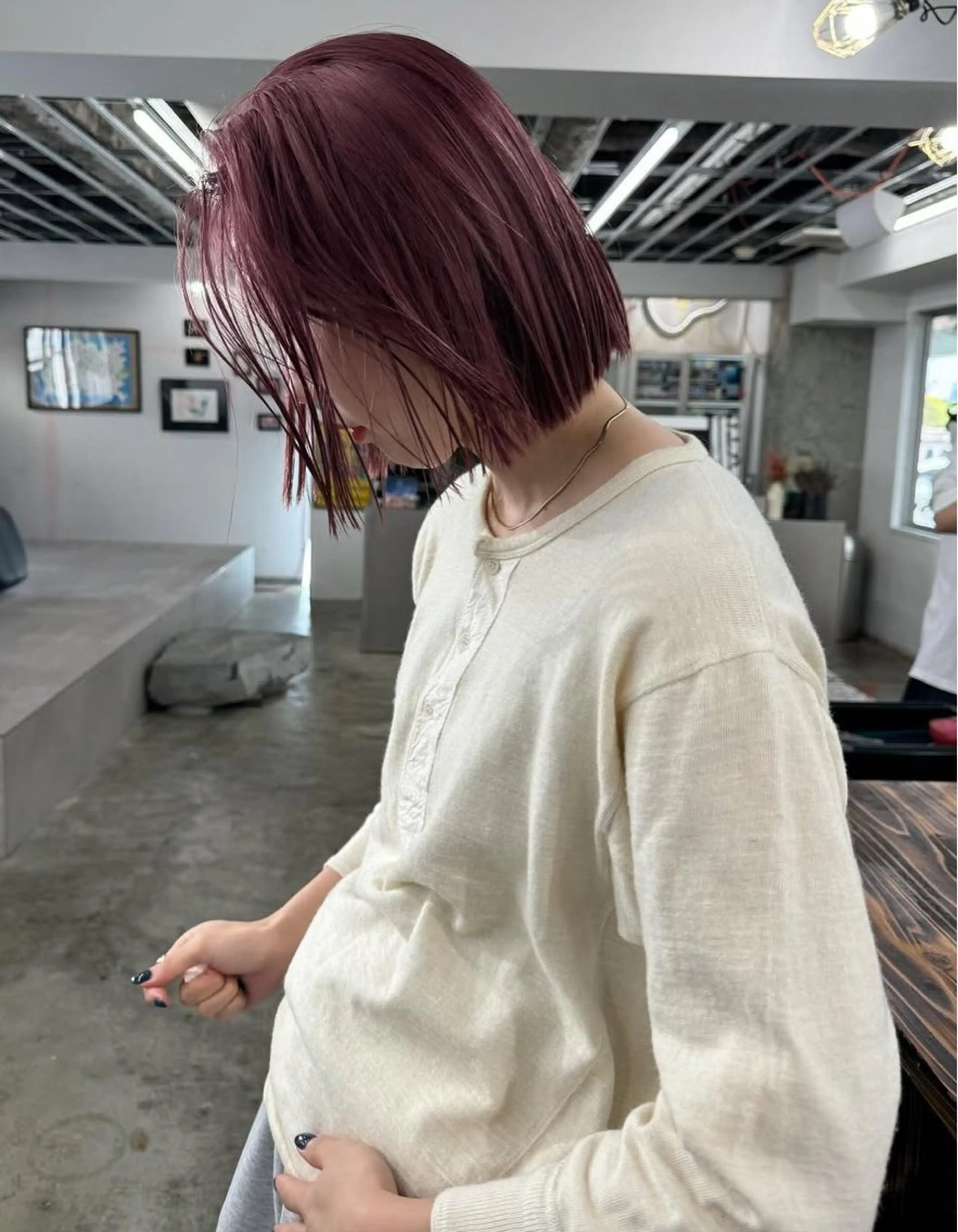 セミロング カラー パーマ ヘアアレンジ メンズ 心斎橋美容室 Junのヘアスタイル