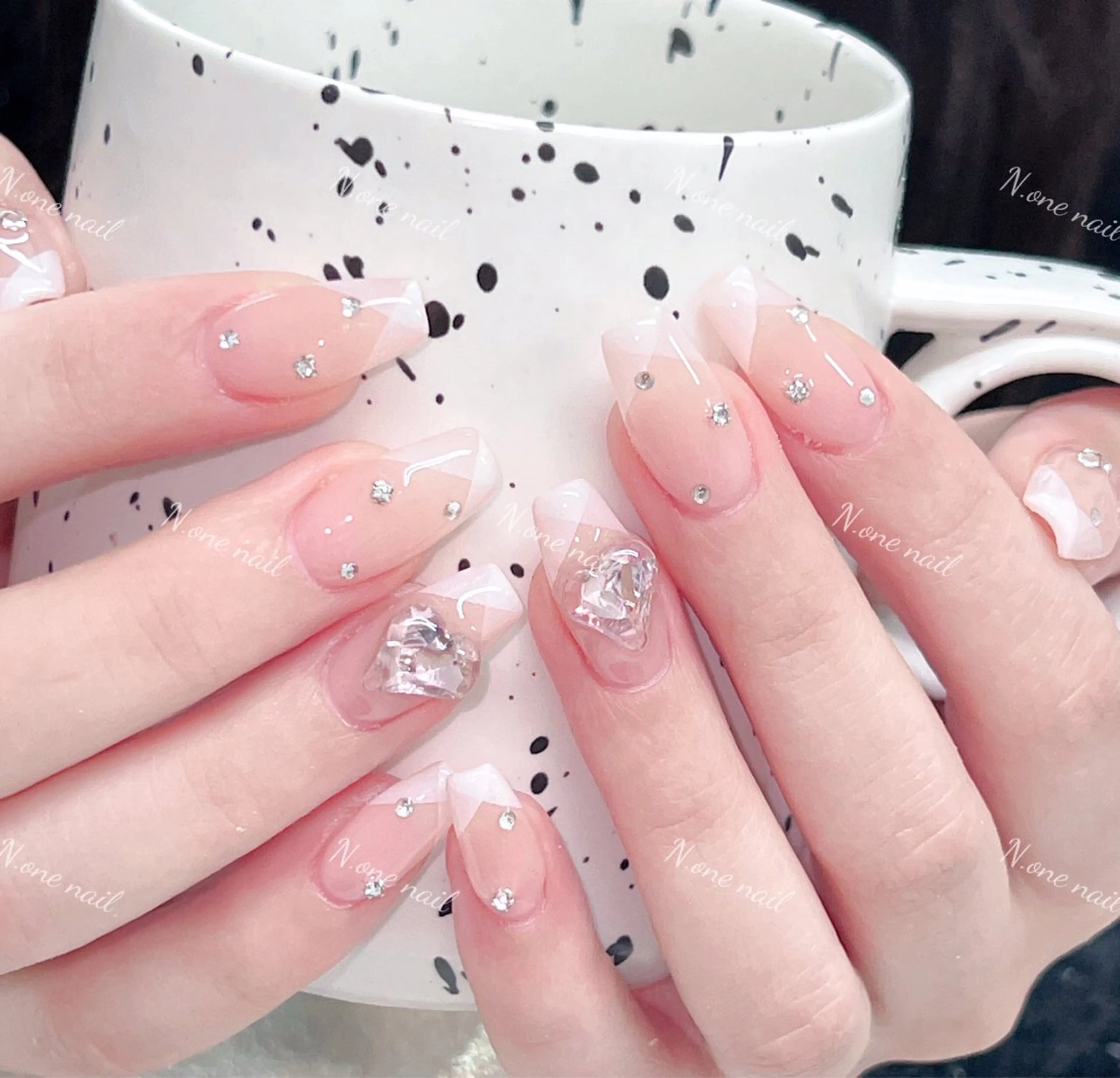 ネイル 長いだし/スカルプ/ パラシェルN.oneのネイルデザイン