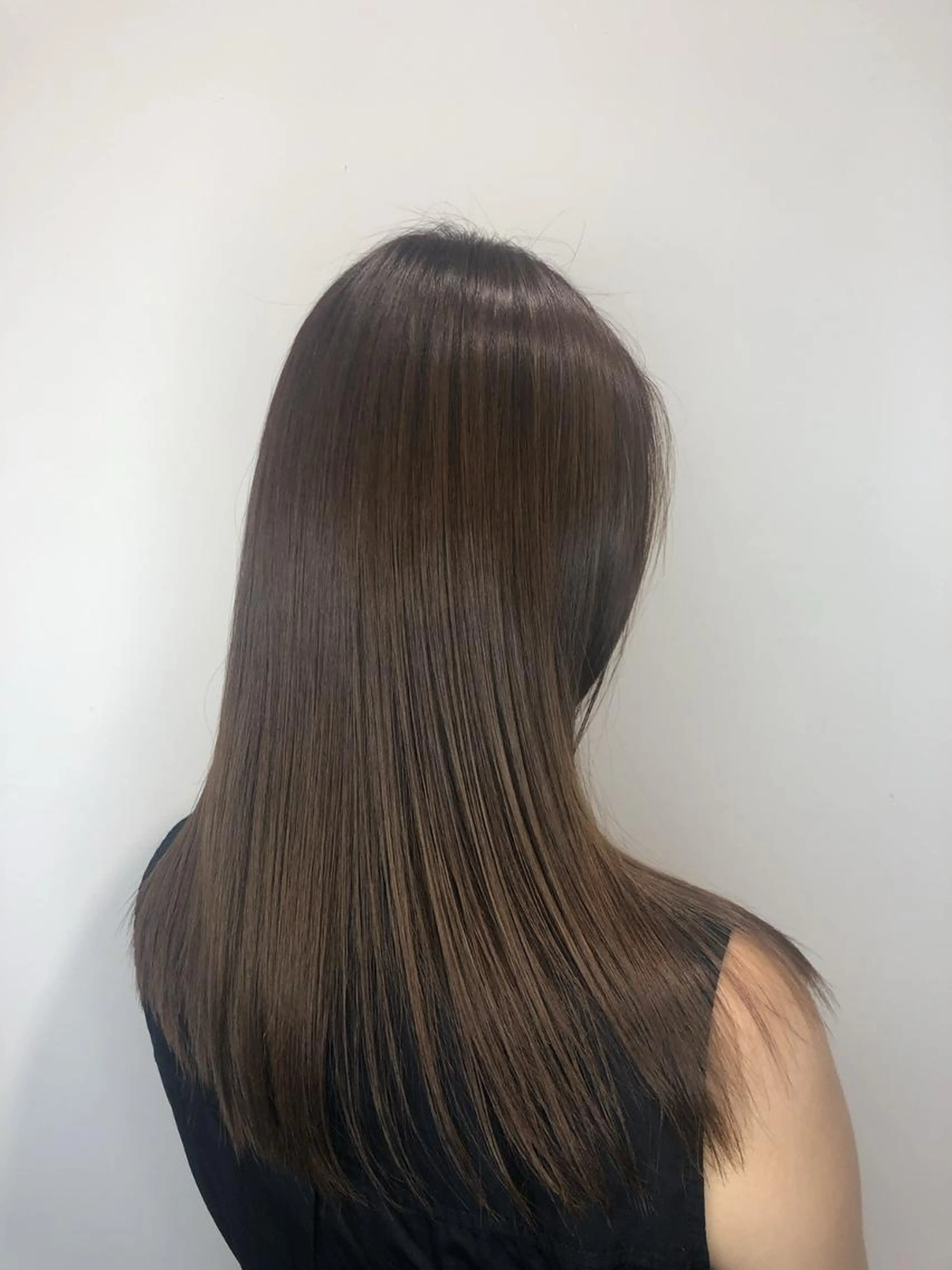 💇♀️カット+縮毛矯正+艶髪フルカラー🌈+シャンプートリートメント🧴◌𓈒𓐍の写真