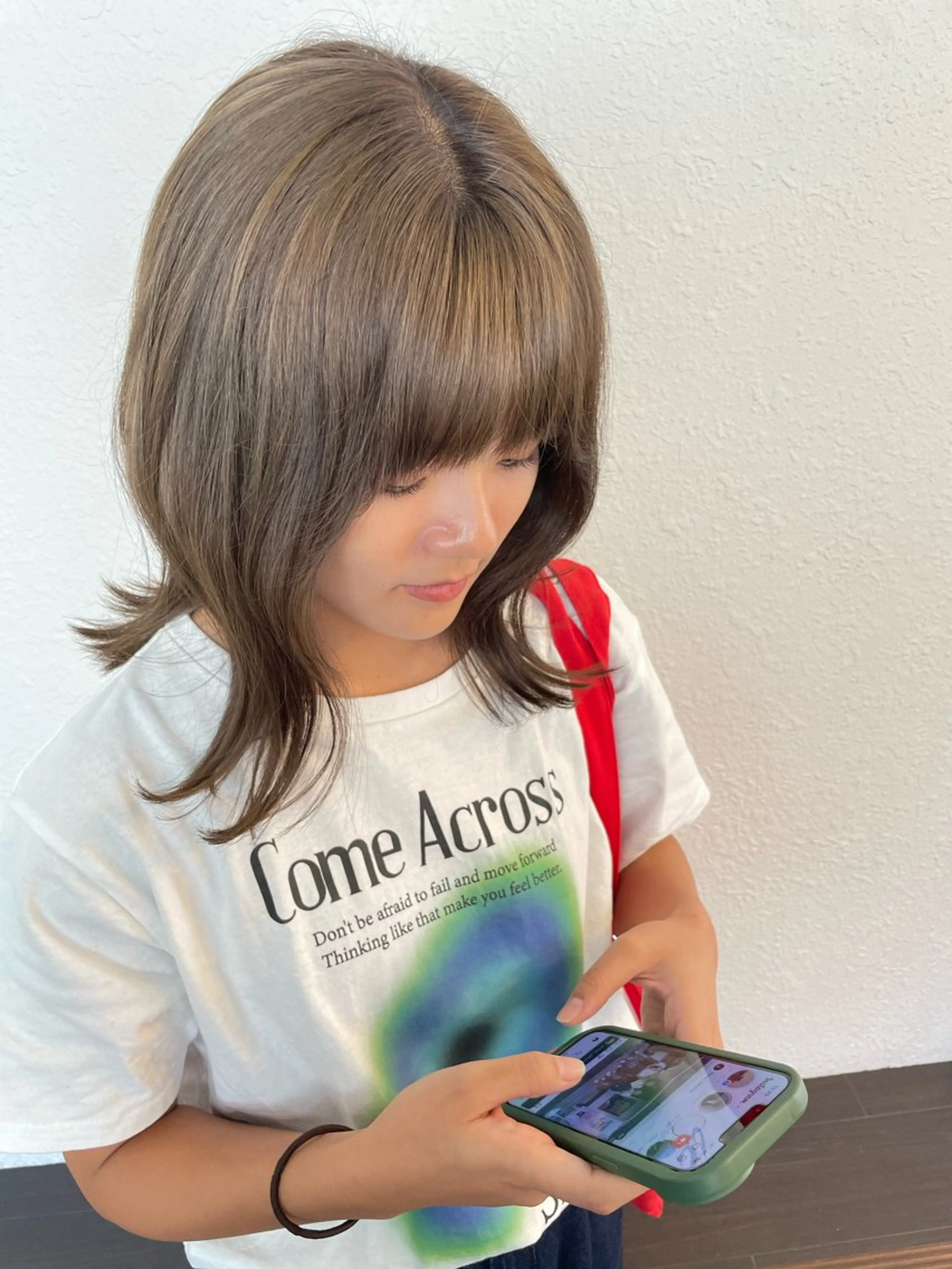 セミロング カラー カット ヘアカラー トリートメント 暖色カラー/ メンズ/名駅/ユキハのヘアスタイル