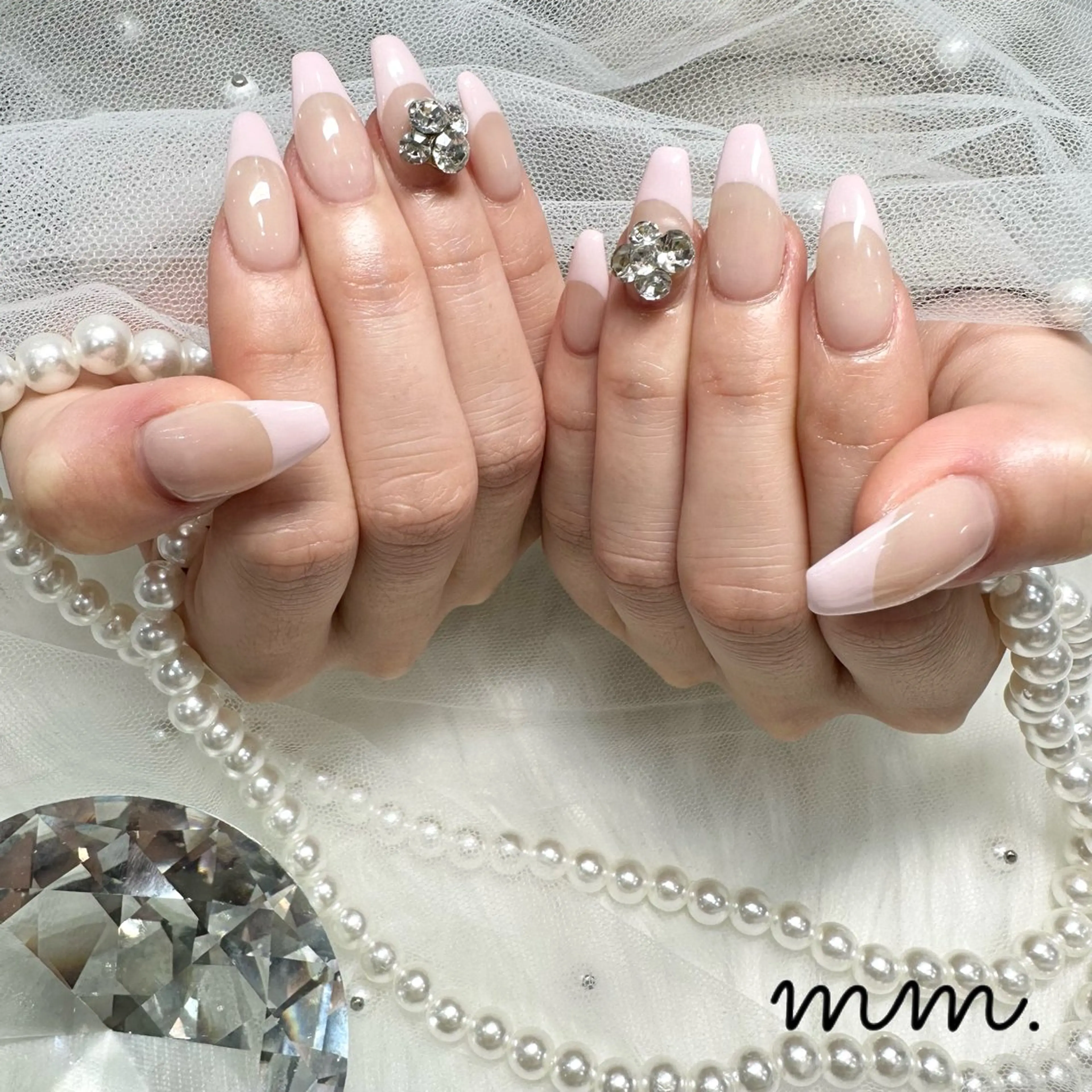 ネイル ハンドネイル 🩷🩵mm.大宮 Riyo🧸🩵🩷のネイルデザイン