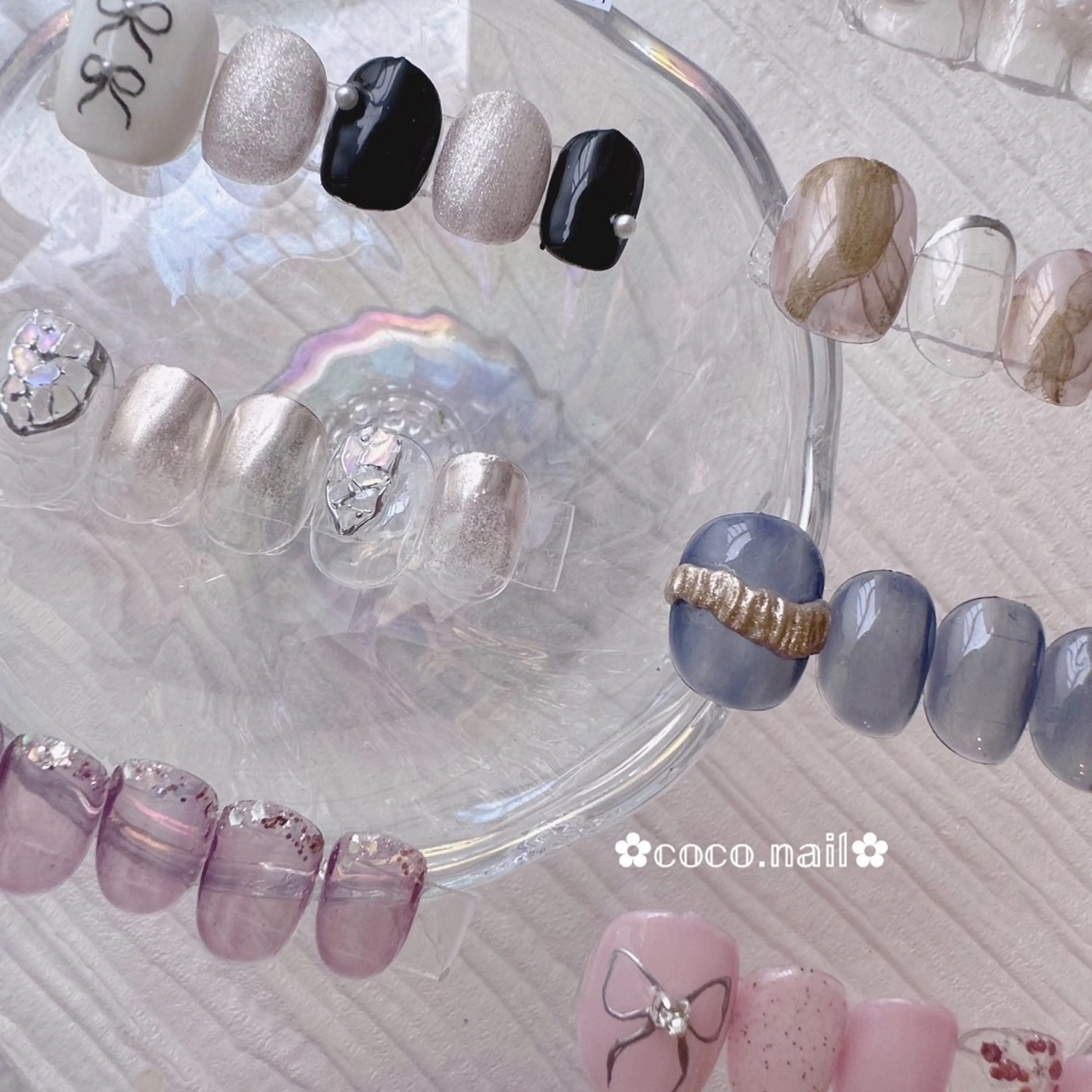 ネイル lili.nail y2k/長さ出しのネイルデザイン