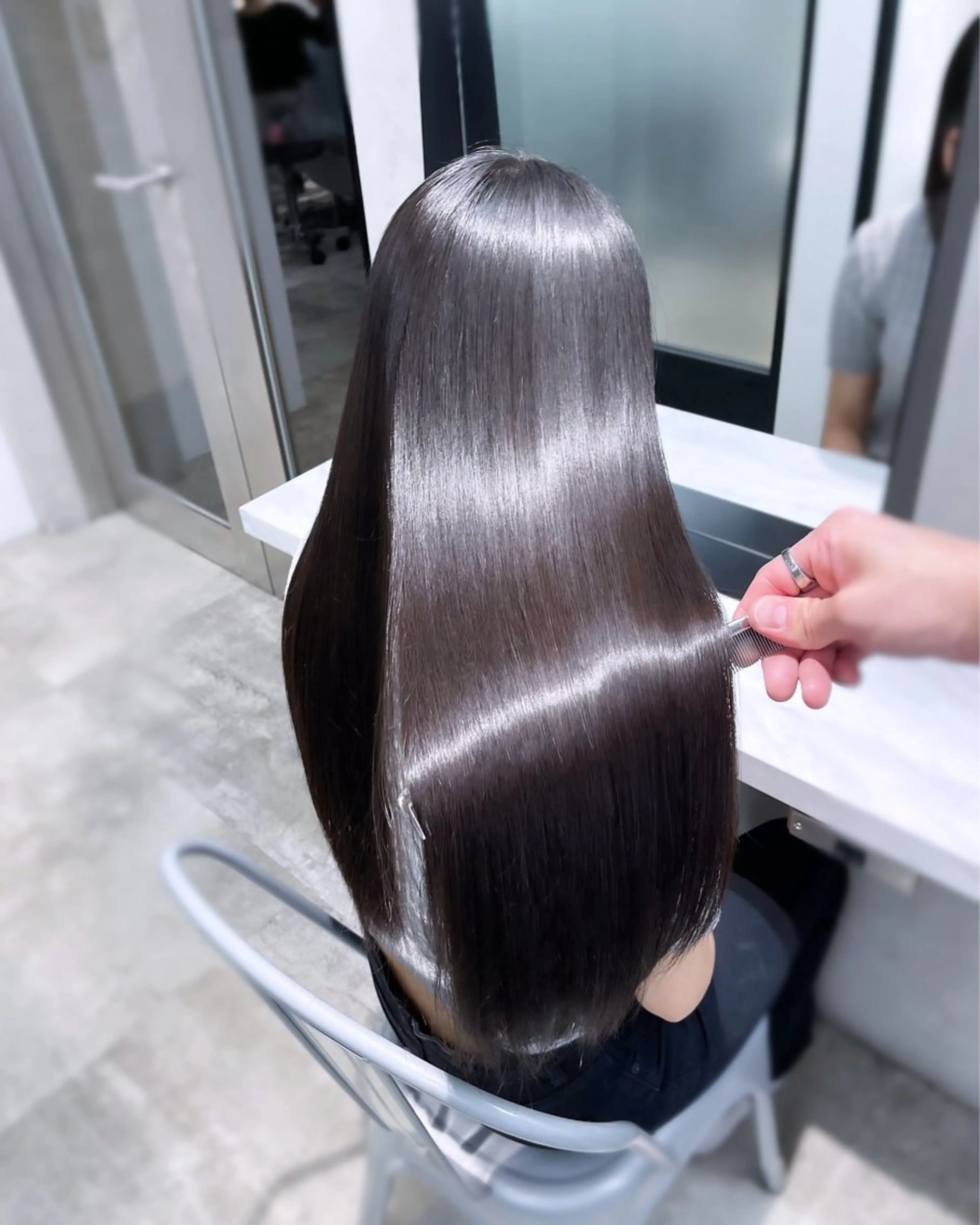 ロング 髪質改善 トリートメント トリートメント 韓国レイヤーカット 髪質改善▫️水野有真のヘアスタイル