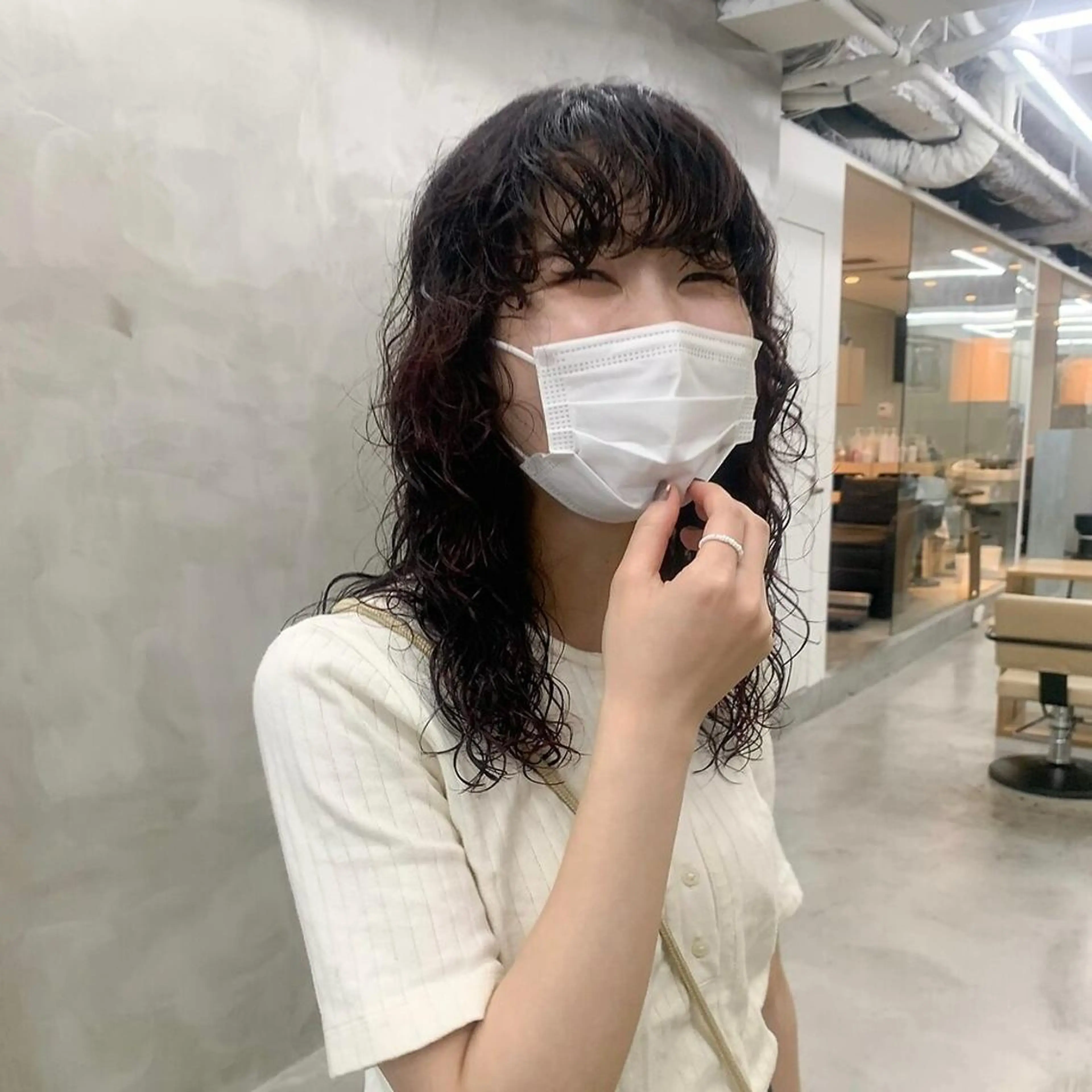 セミロング パーマ 無料カットモデル募集 🌱ひょうがのヘアスタイル