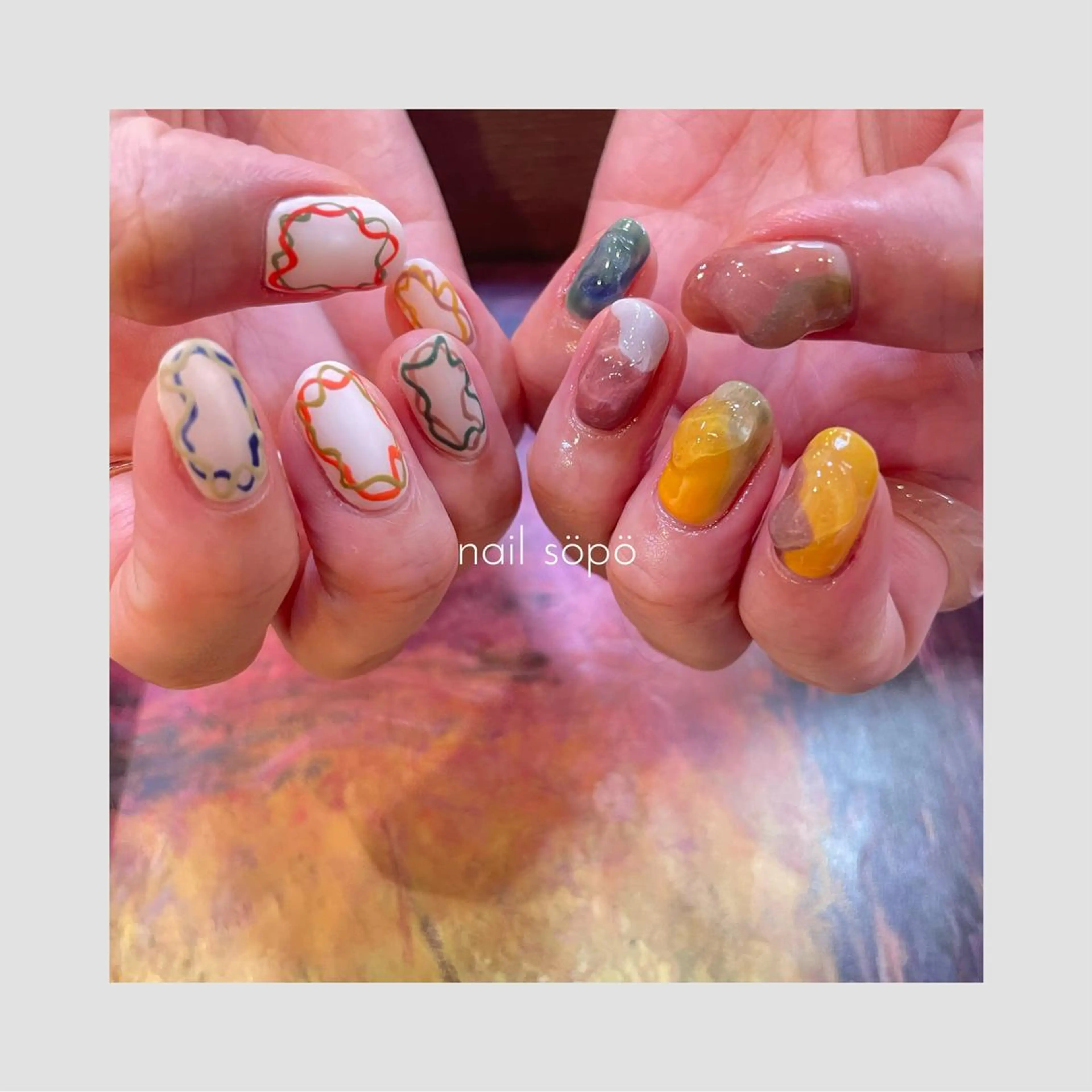 ネイル 自由が丘✳︎奥沢 nail söpöのネイルデザイン