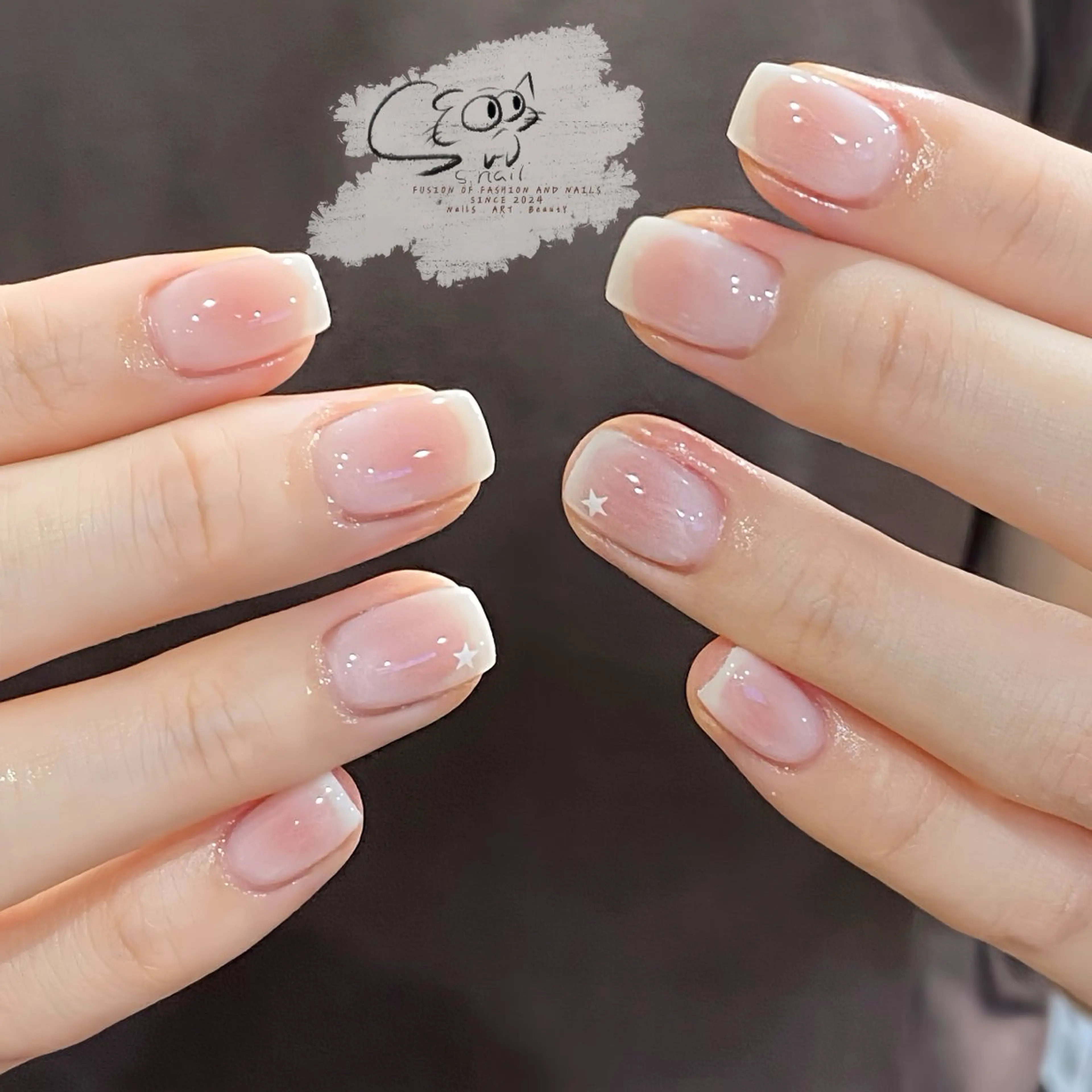 ネイル チークネイル フレンチネイル グラデーション マグネットネイル ワンカラーネイル S.nail _のネイルデザイン