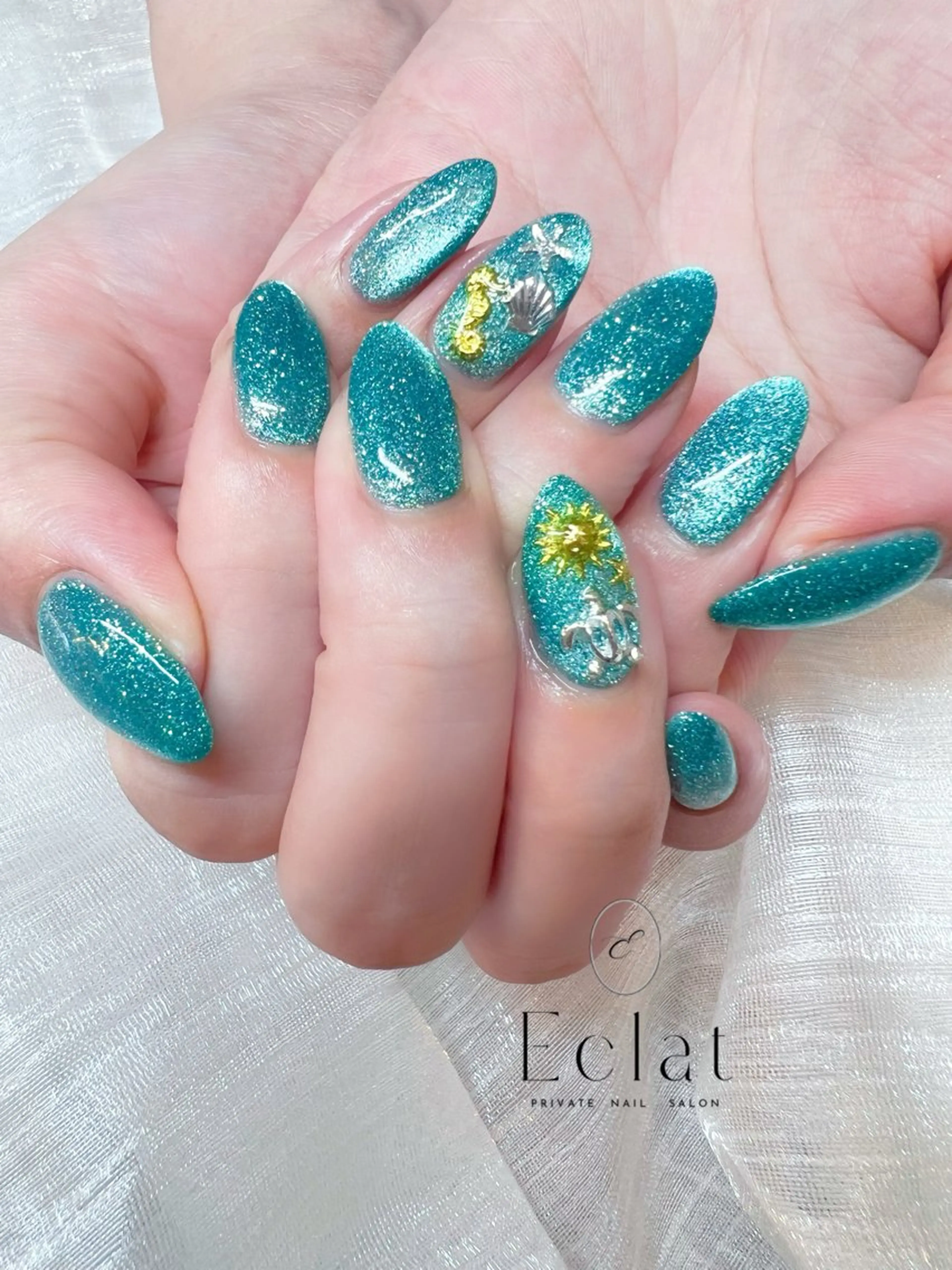 ロング eclat.nail エクラネイルのネイルデザイン