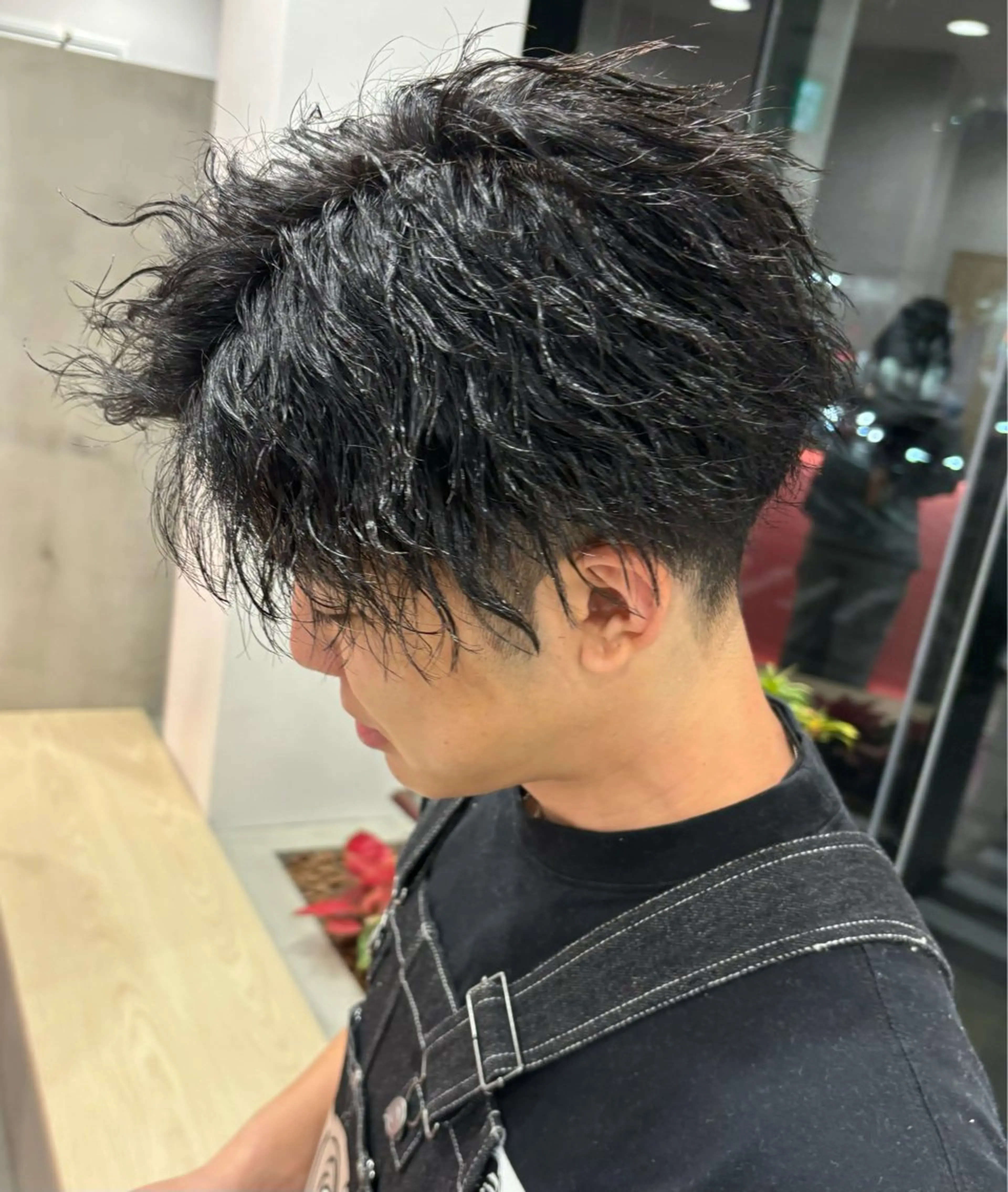 ショート パーマ メンズ メンズカット ボブ/米崎駿也のヘアスタイル