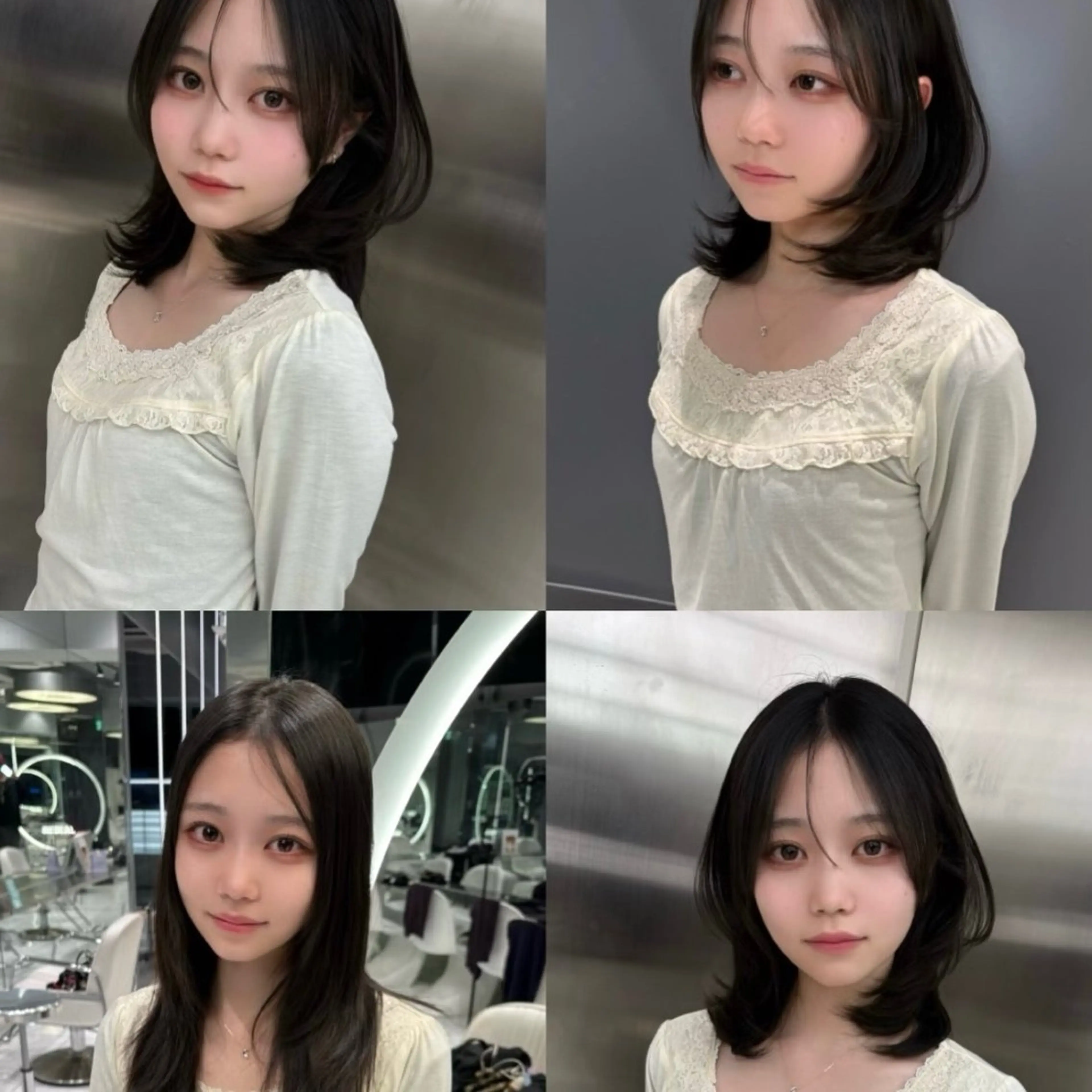 ロング くびれヘア 顔周りカット ハイレイヤー 韓国風ヘア レイヤーカット カット トリートメント Nao/ 大宮/レイヤーカットのヘアスタイル