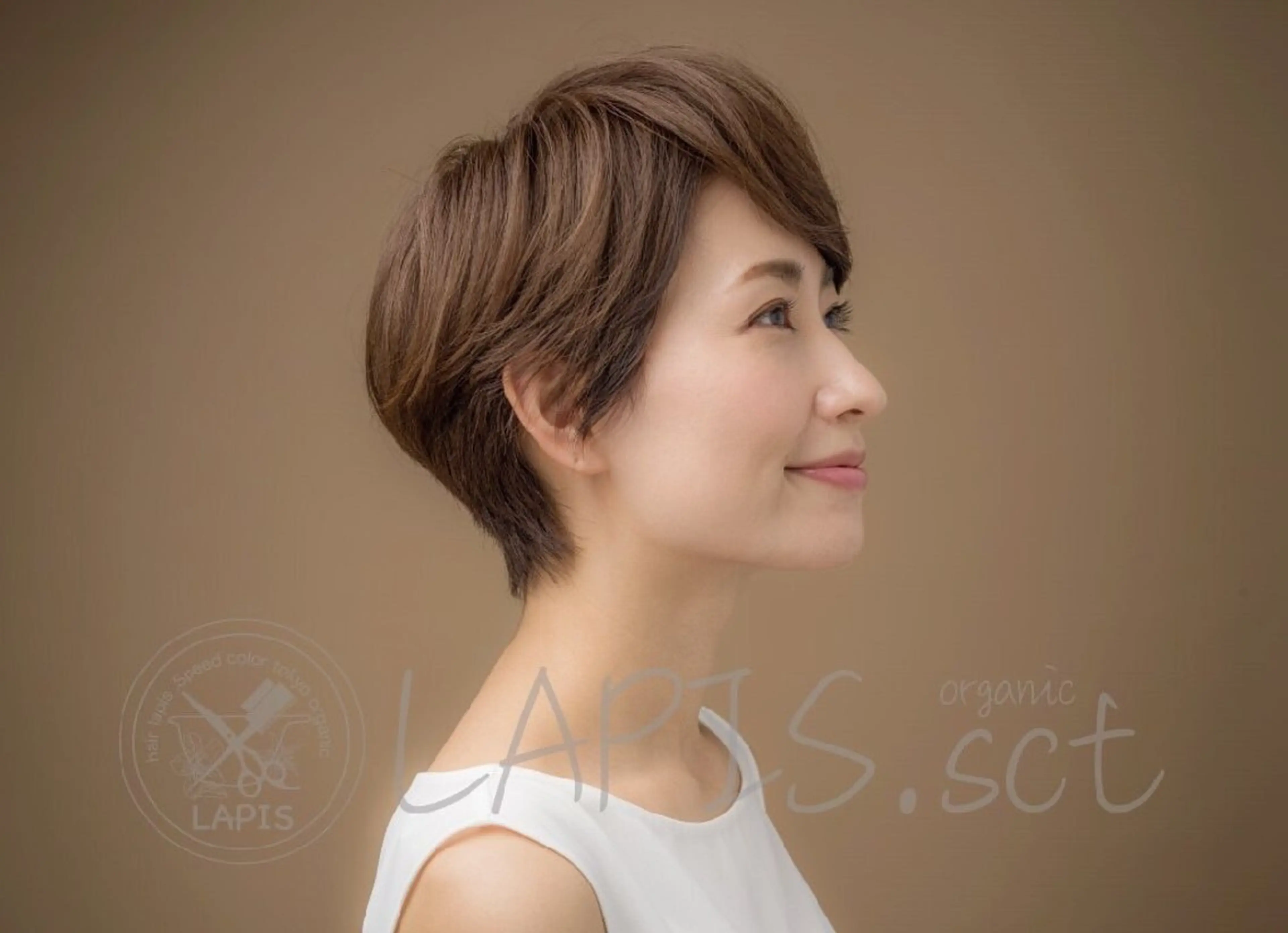 ショート カラー カット トリートメント ヘッドスパ 椎橋 美帆野のヘアスタイル