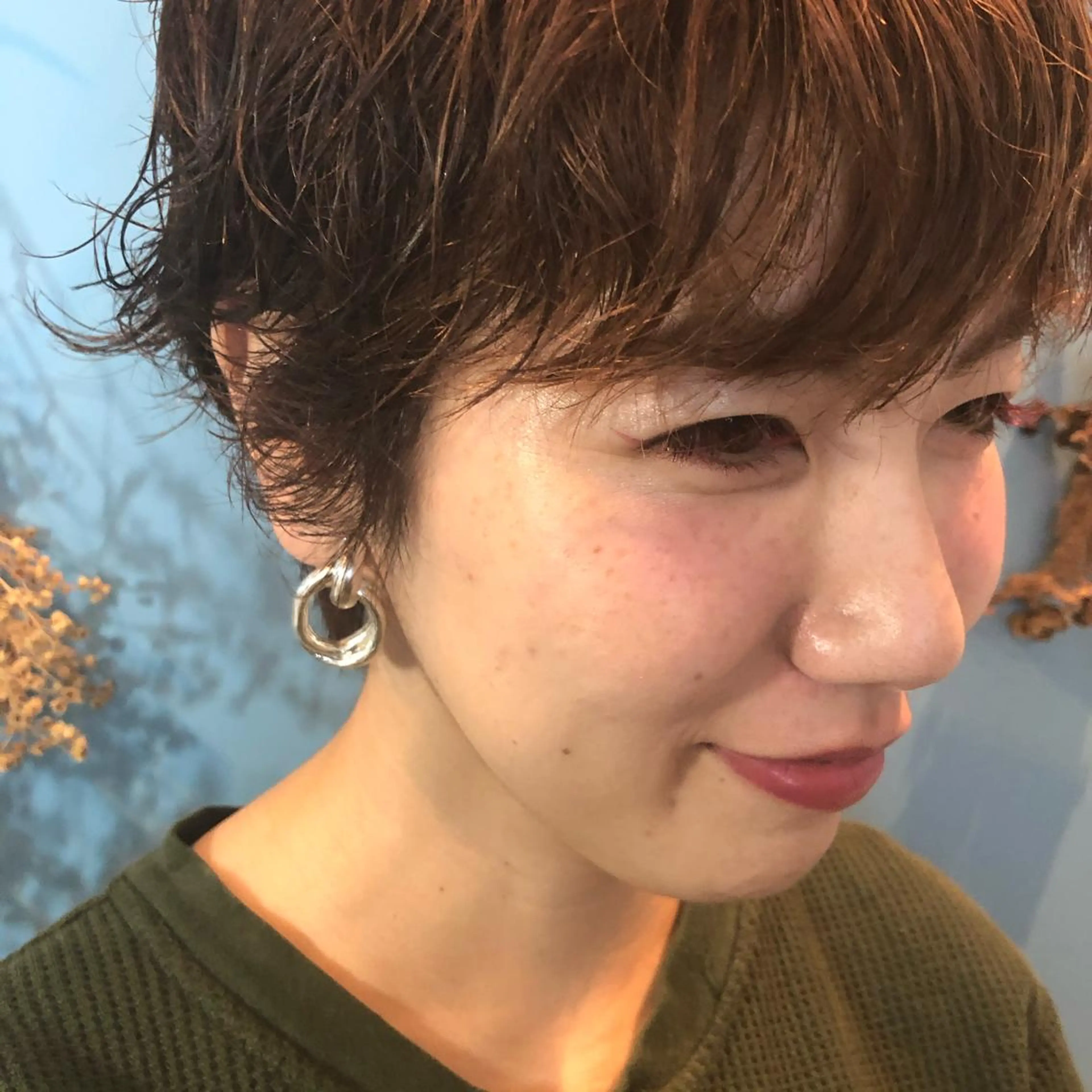 ショート パーマ ショートヘア ボブレイヤー/ カラー診断/Amiのヘアスタイル