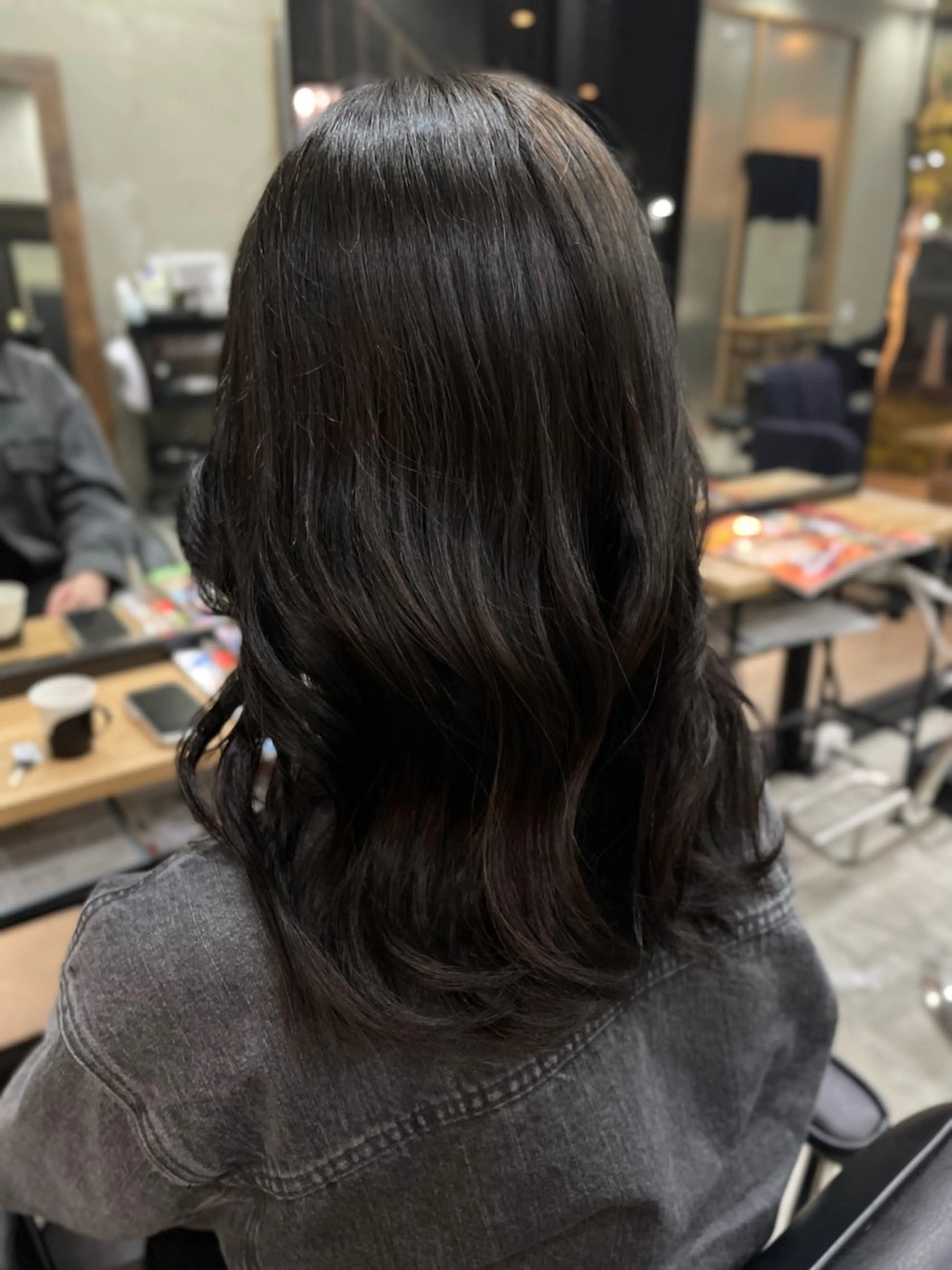 セミロング カラー La fith/ Renoのヘアスタイル