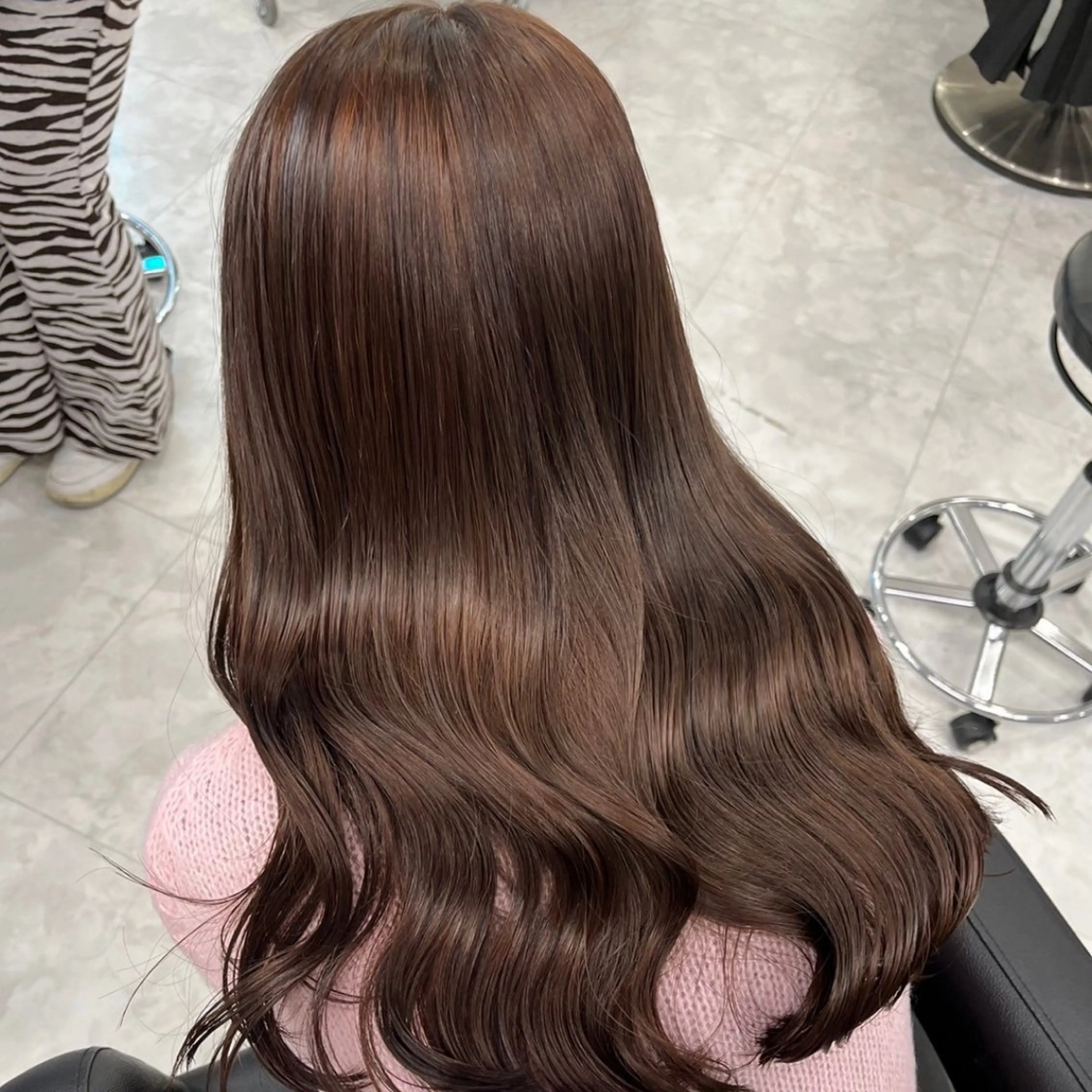 【🫧ミニモ学割対象🫧】【当日予約🆗】透明感カラー➕カット➕髪質改善トリートメント炭酸スパ付🤍の写真