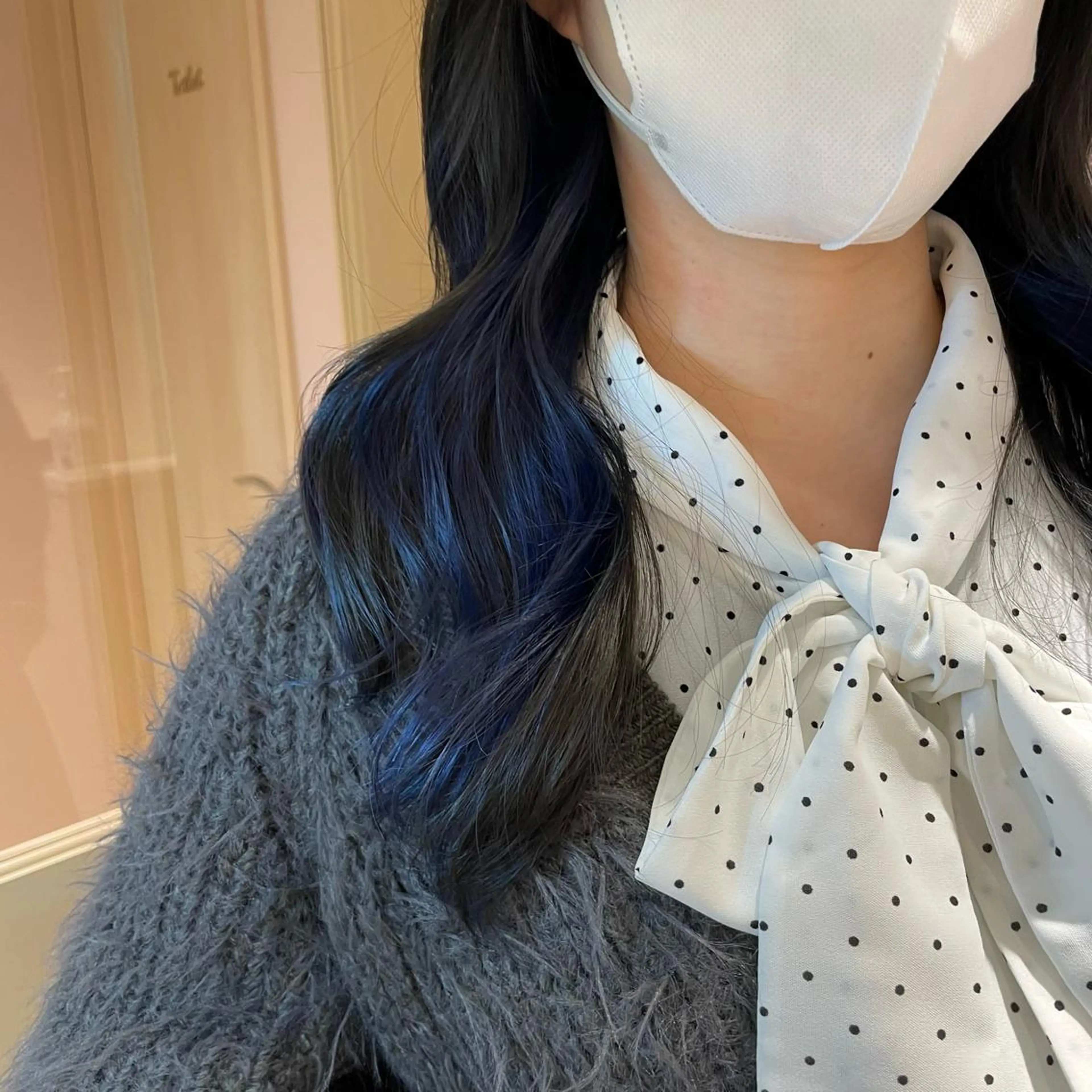 ロング アッシュ ヘアカラー トリートメント ヘッドスパ マホ/日吉/髪質改善 /レイヤー/ガーリーのヘアスタイル