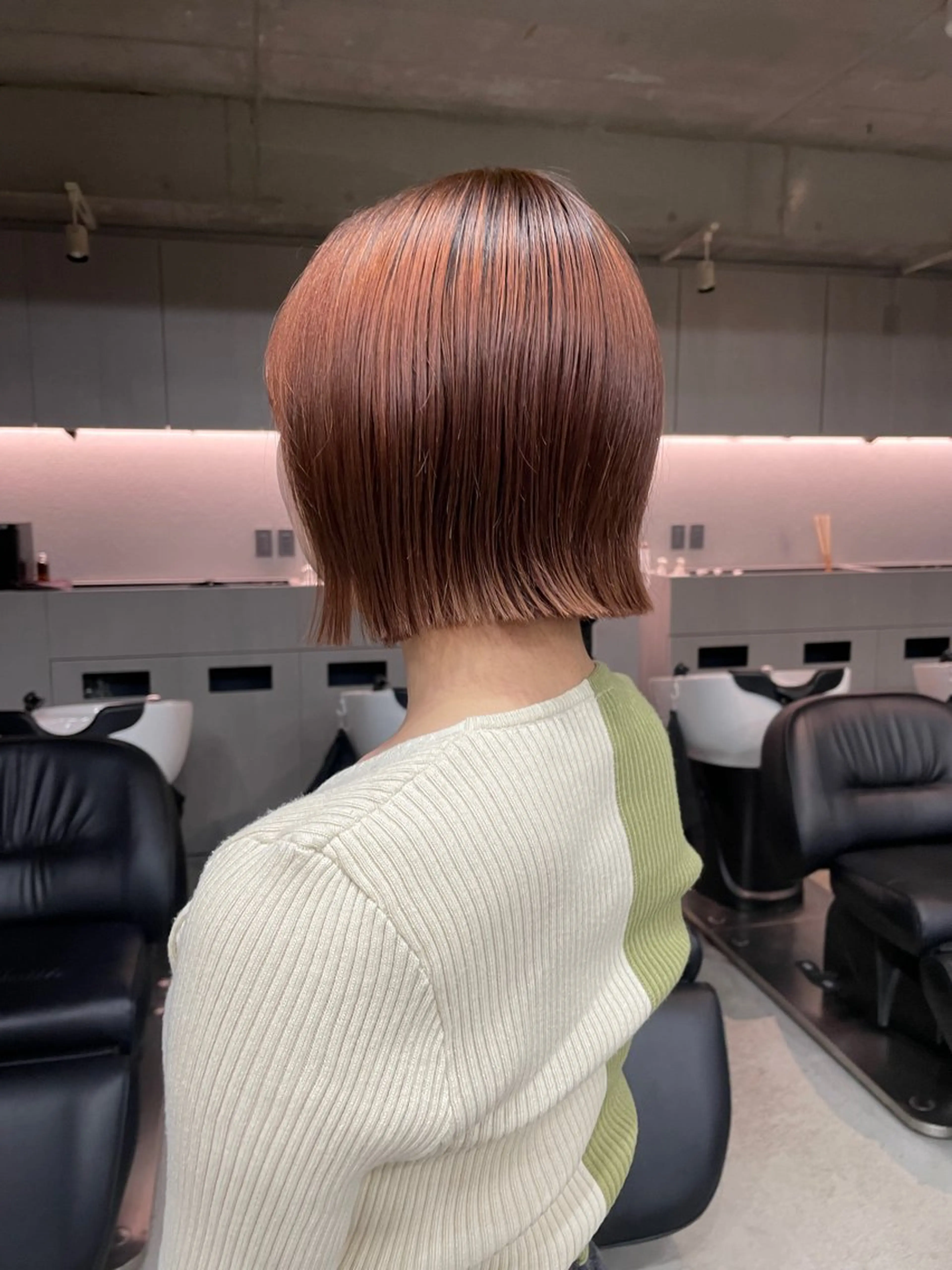 ミディアム カラー カット ヘアカラー トリートメント 表参道🌿赤み消し カラー/チナツのヘアスタイル