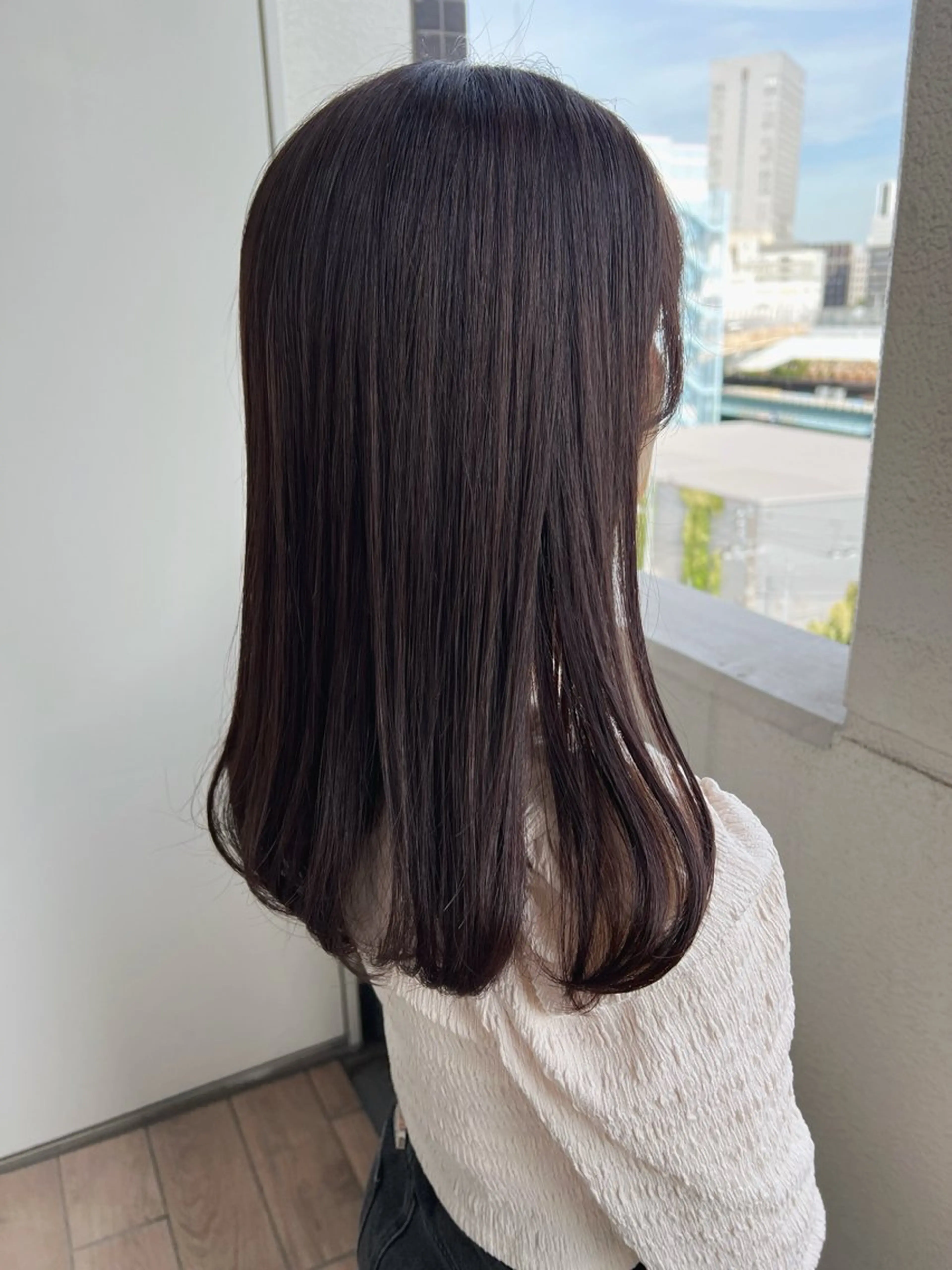 セミロング 透明感/ダブルカラー 🦋TOMOKA🦋のヘアスタイル