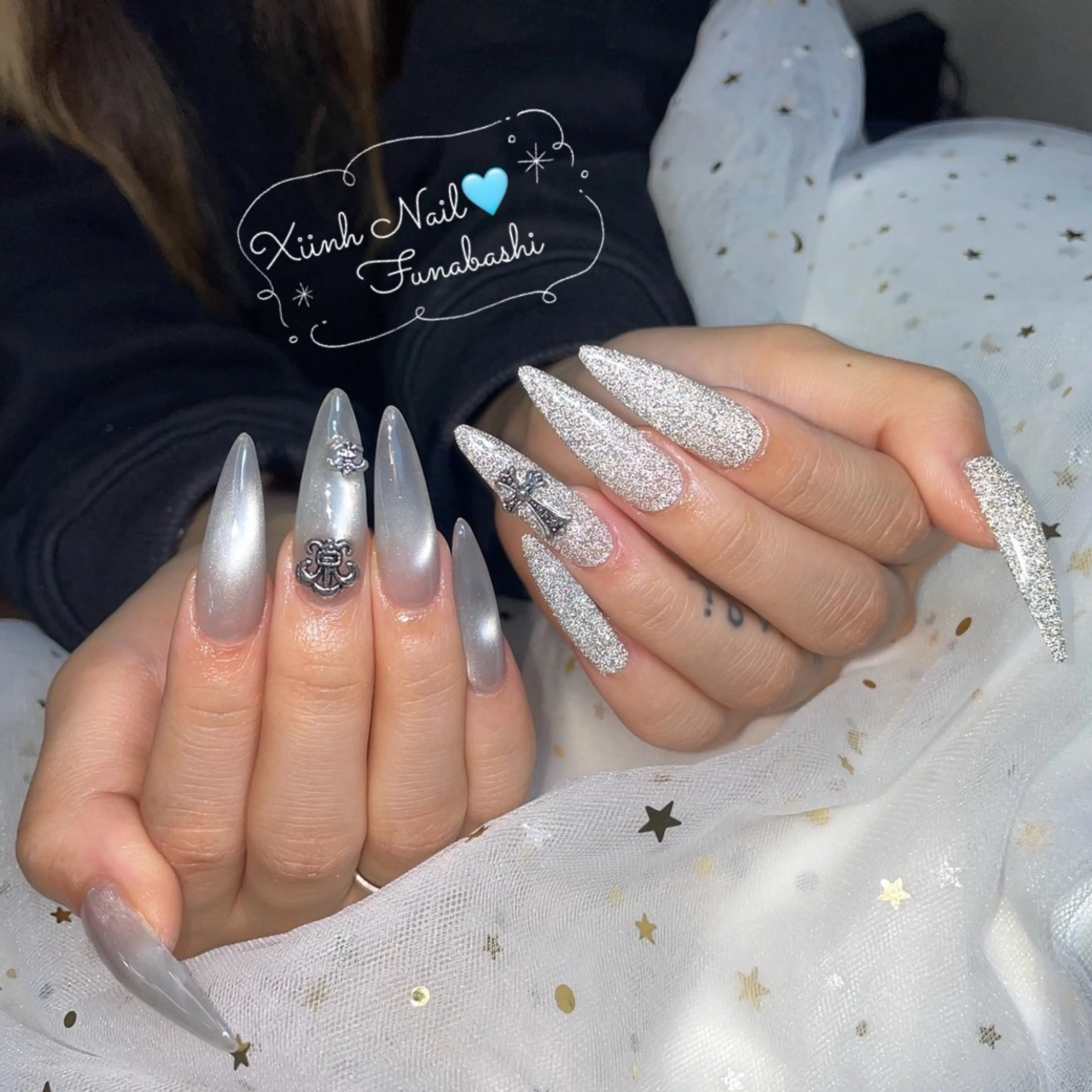 ネイル チークネイル 桜ネイル 長さ出し フットネイル ジェルネイル ハンドネイル XIINH NAIL SALONのネイルデザイン