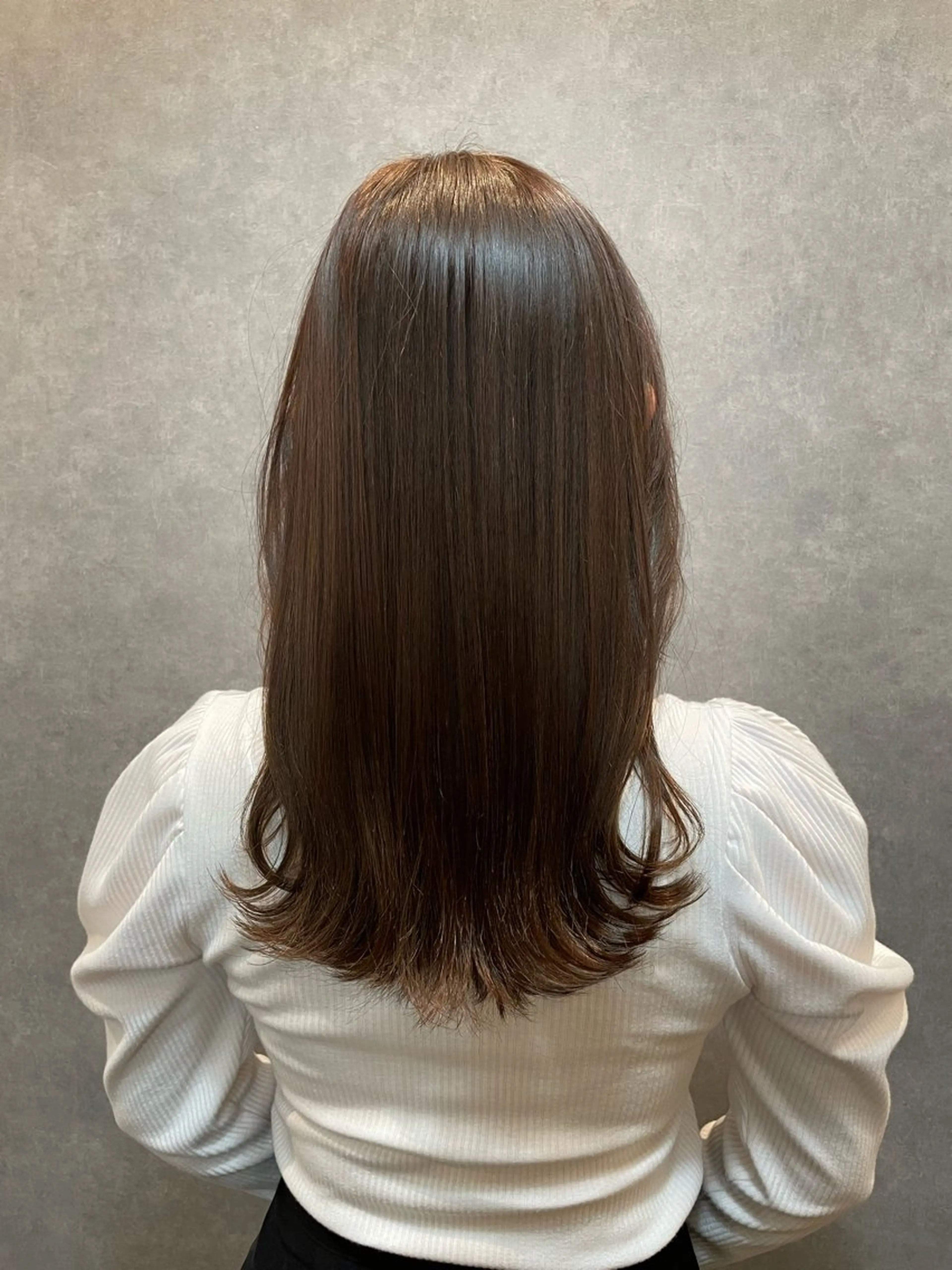 セミロング カラー カット ヘアカラー トリートメント ツヤ美髪💐 髪質改善/高山愛来のヘアスタイル