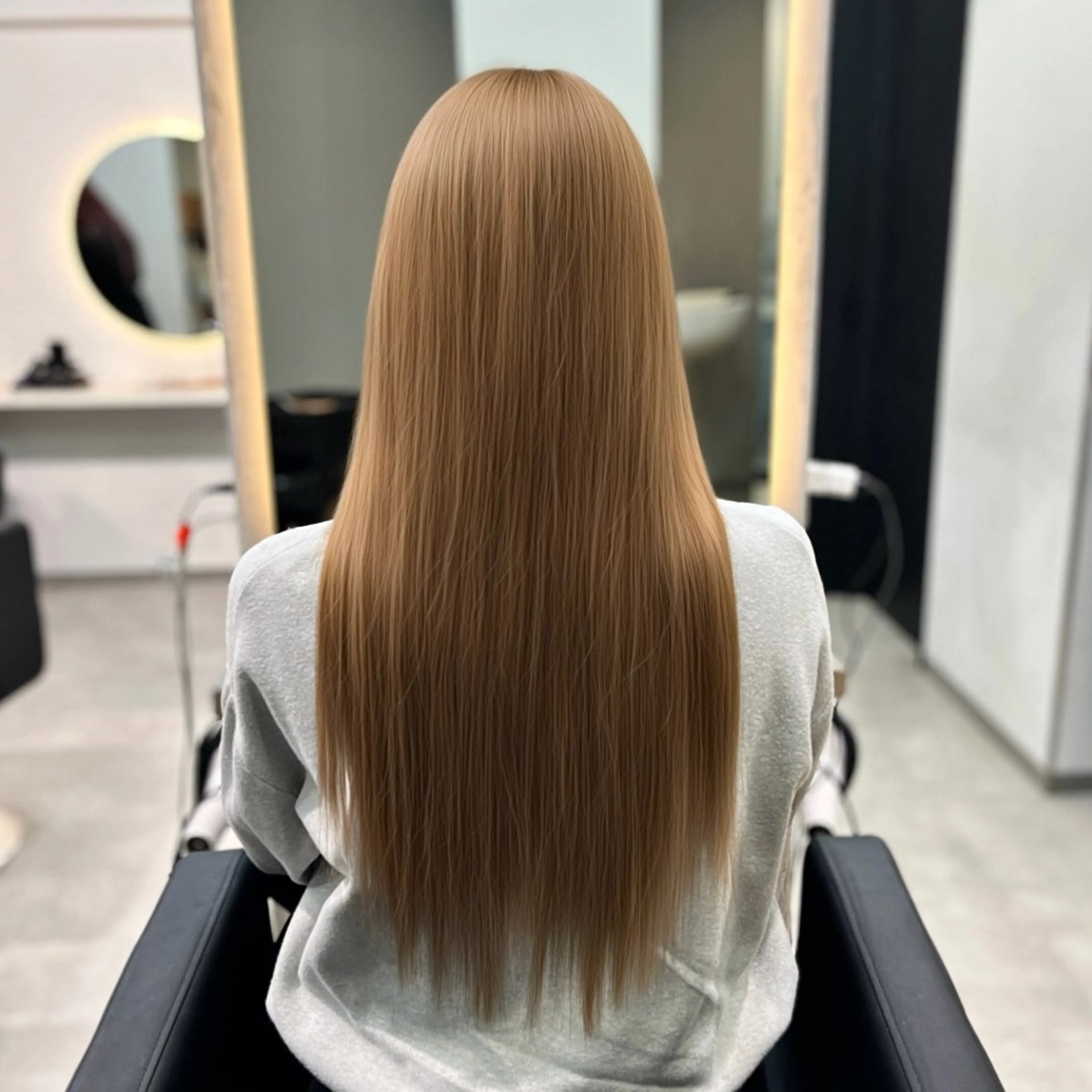 カラー ベージュカラー エクステ MOMOKA /　Lapis今泉店のヘアスタイル