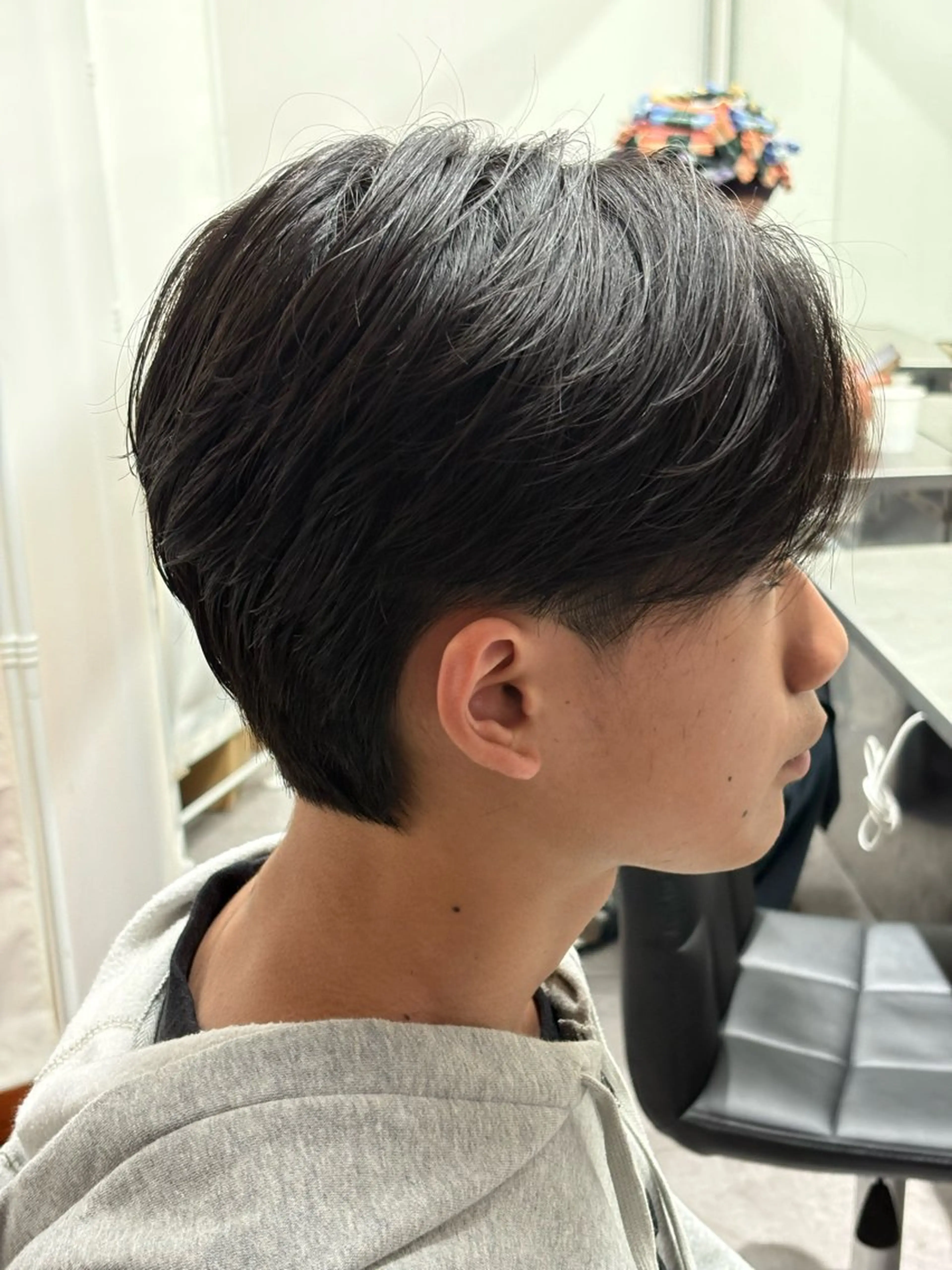 ミディアム カラー パーマ メンズ カット パーマ トリートメント ヘアセット メンズパーマ特化 🔥韓国ヘア職人🔥のヘアスタイル