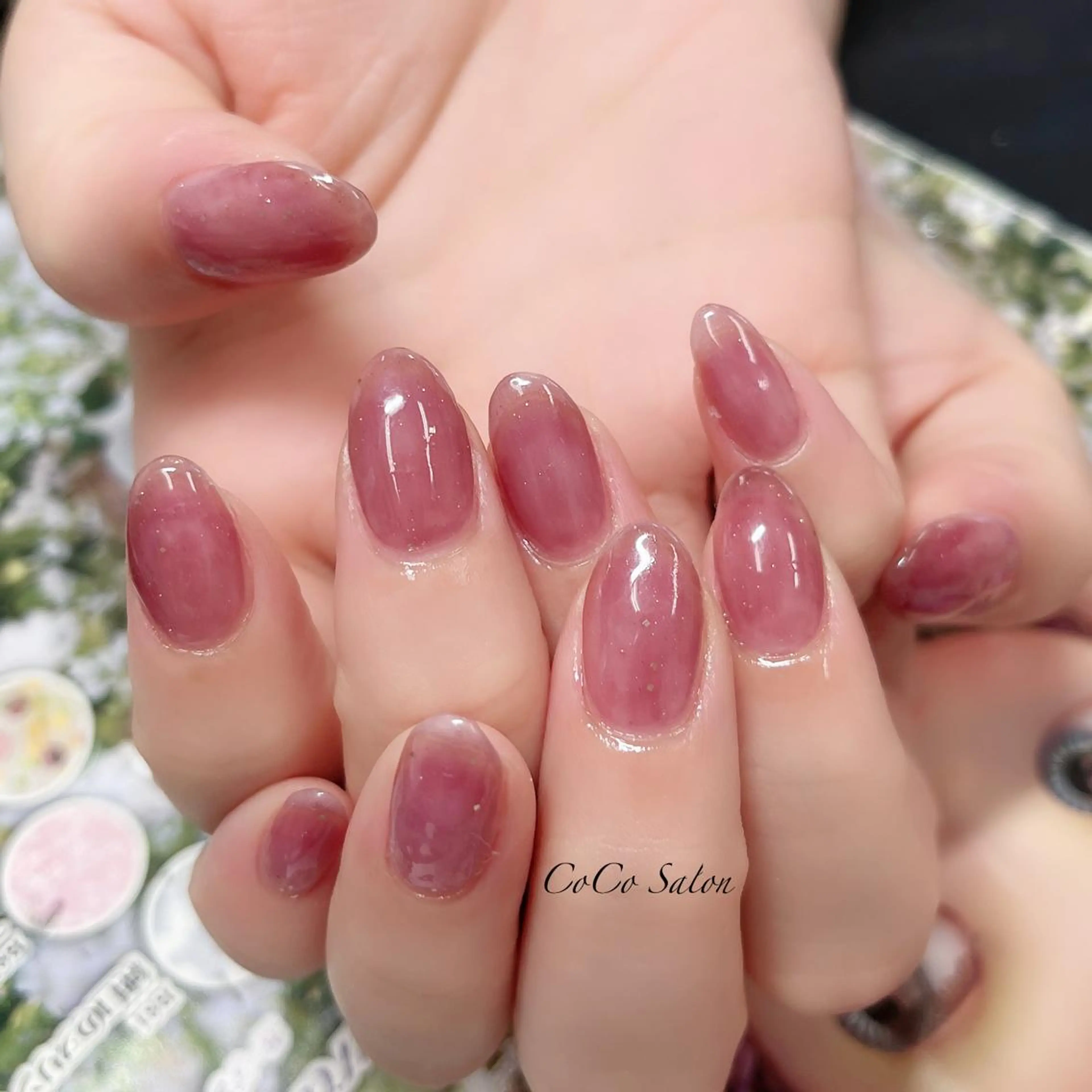 ネイル 成人式 長さ出し ジェルネイル ホログラムネイル 氷ネイル・うるうるネイル ハンドネイル CoCoSalon ネイル/まつ毛予約のネイルデザイン