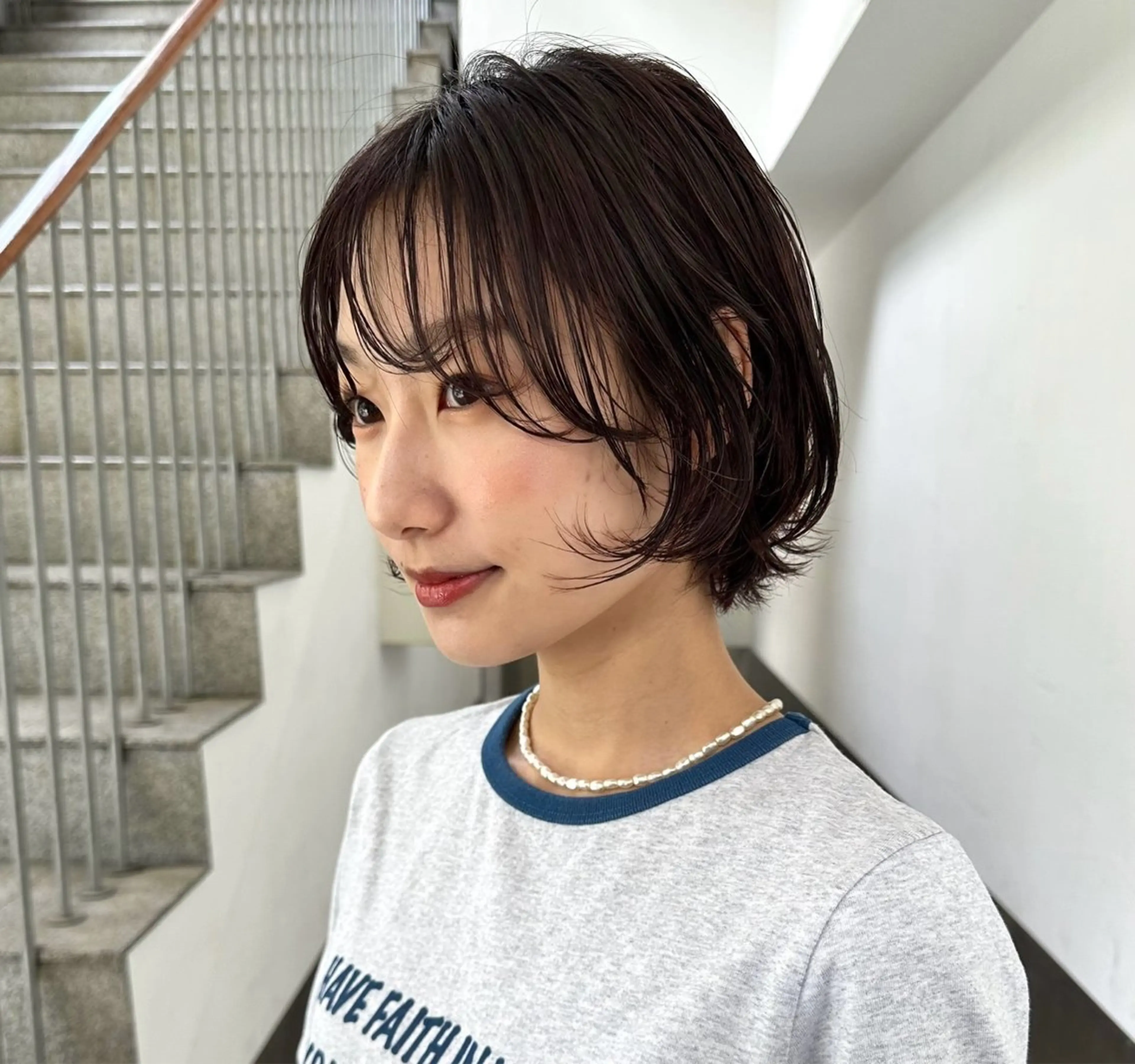 ショート かのうひなこ🌻 レイヤーカットのヘアスタイル