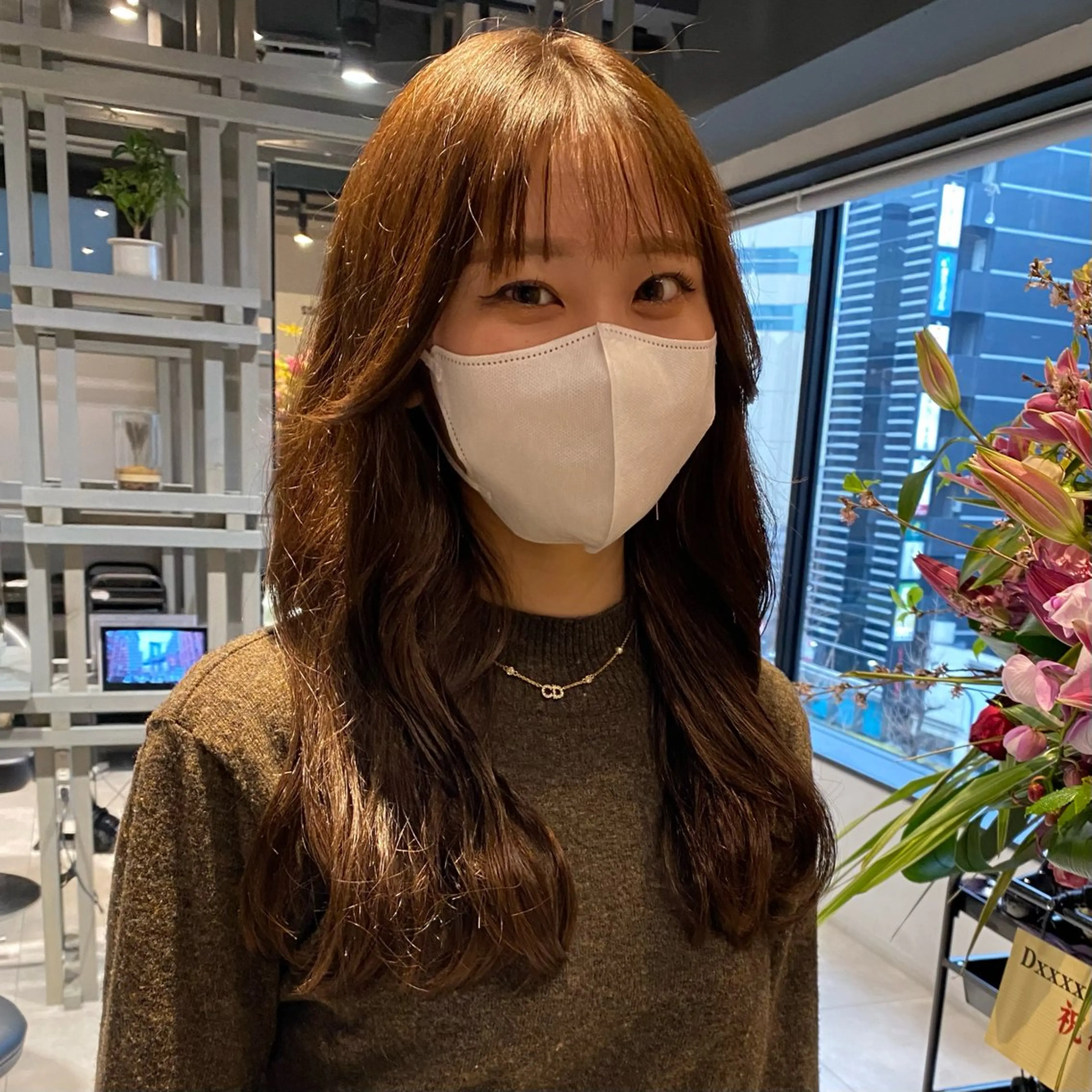 ロング ハイライト 髪質改善 レイヤーカット ショート職人 美容師【KENTA】のヘアスタイル