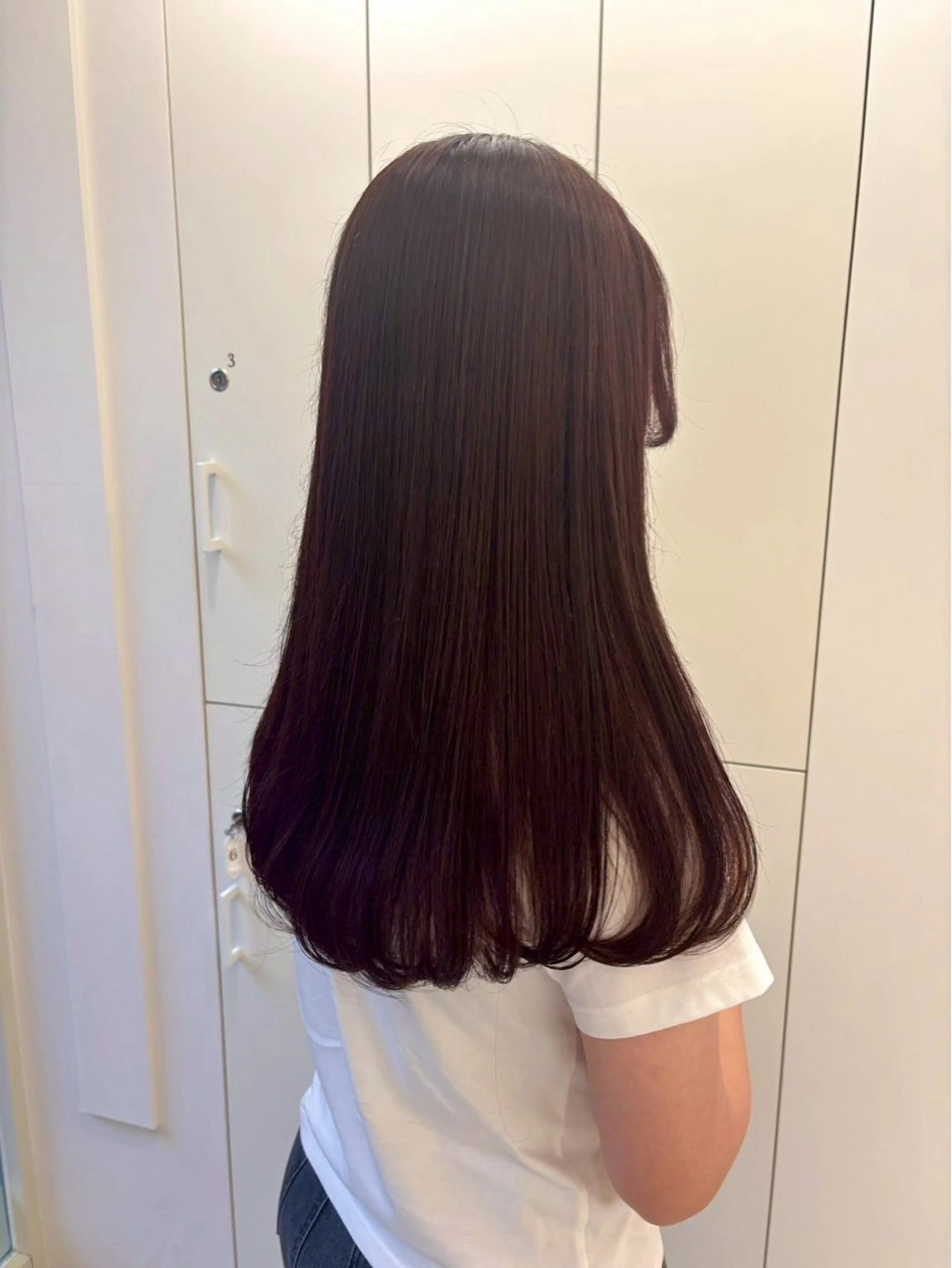 ロング カラー ParveMix 楠本結菜のヘアスタイル