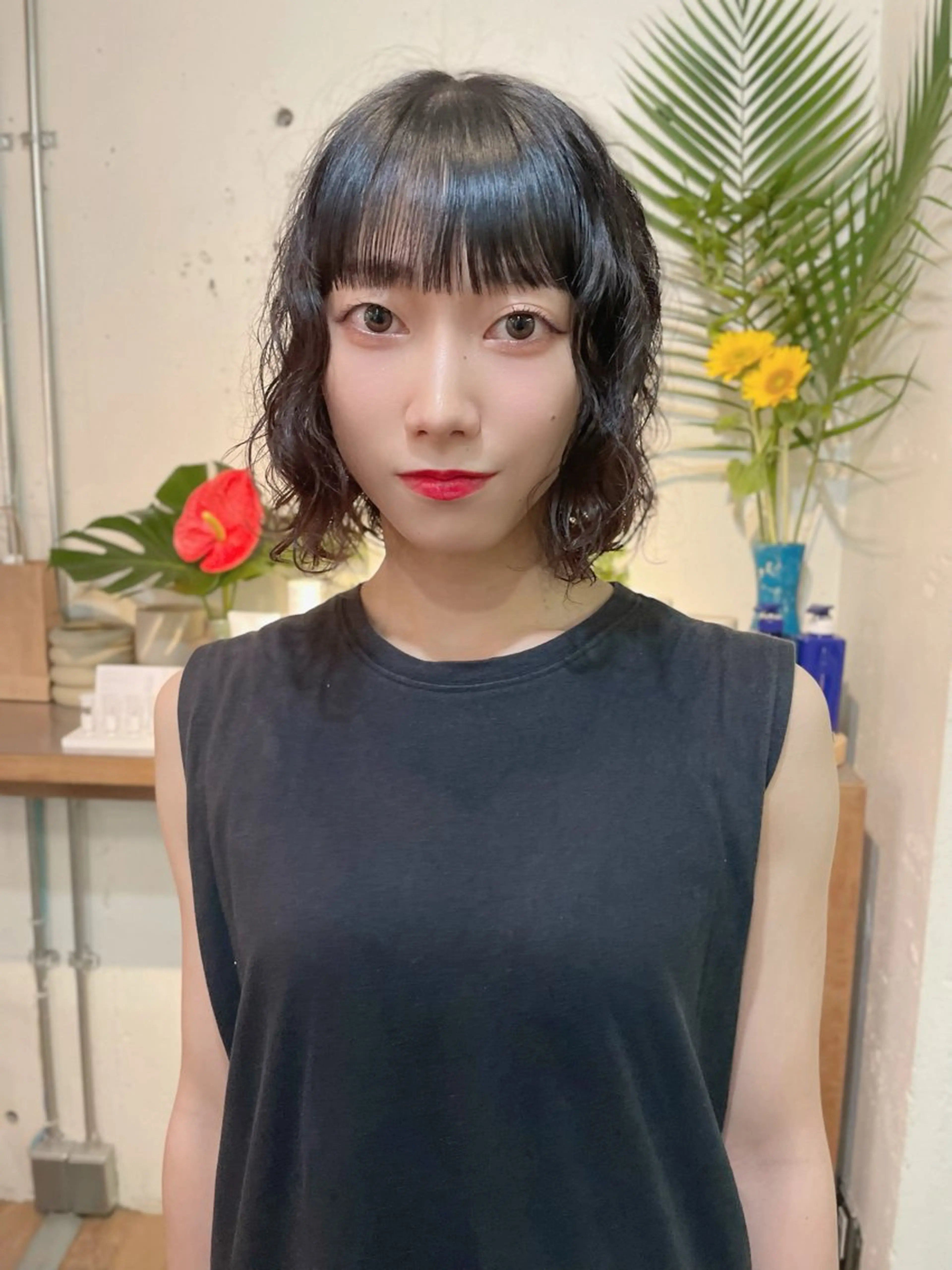 ミディアム パーマ YUKI 新宿カット パーマ/カラーのヘアスタイル