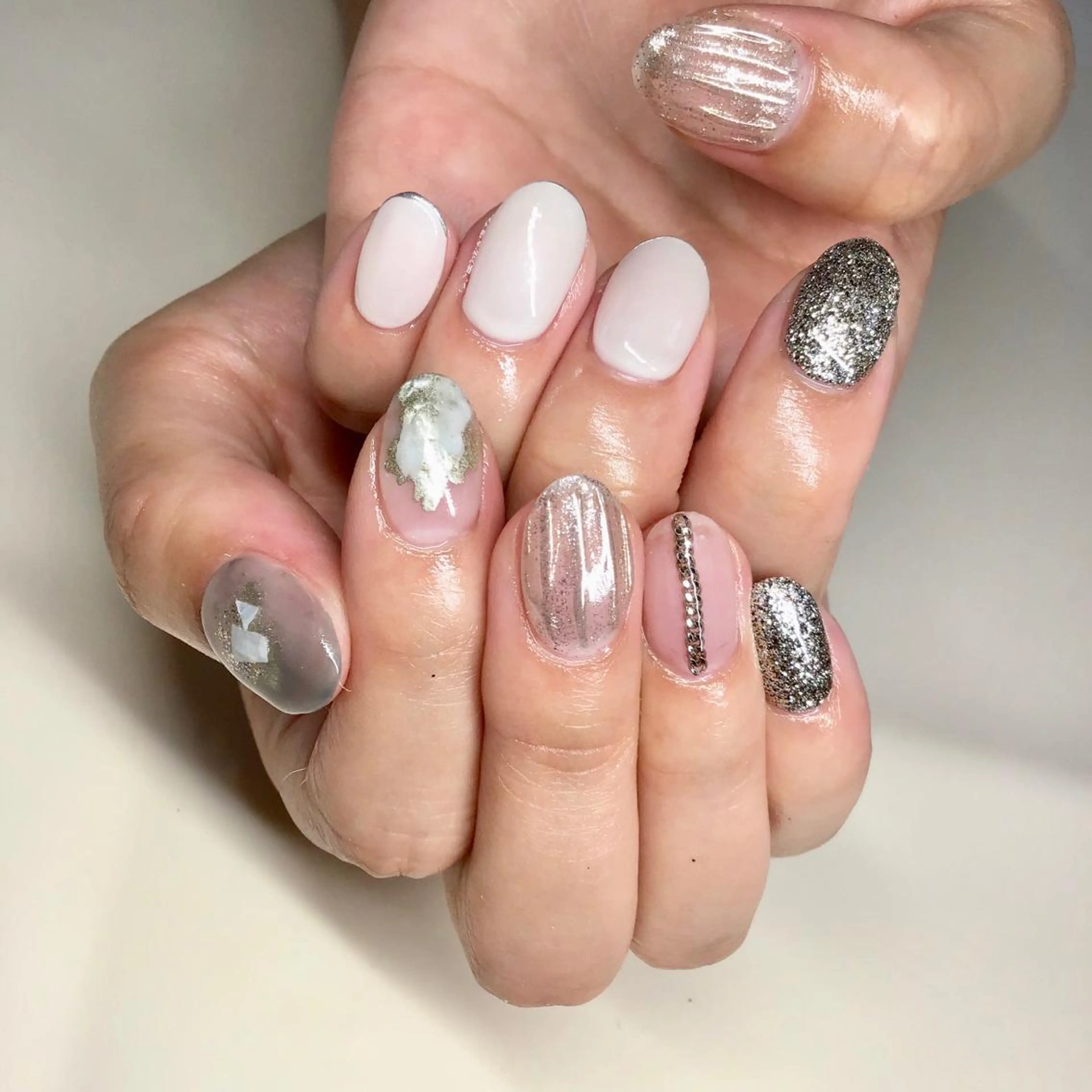 ロング ネイル マツエク・マツパ 福田 加奈のネイルデザイン