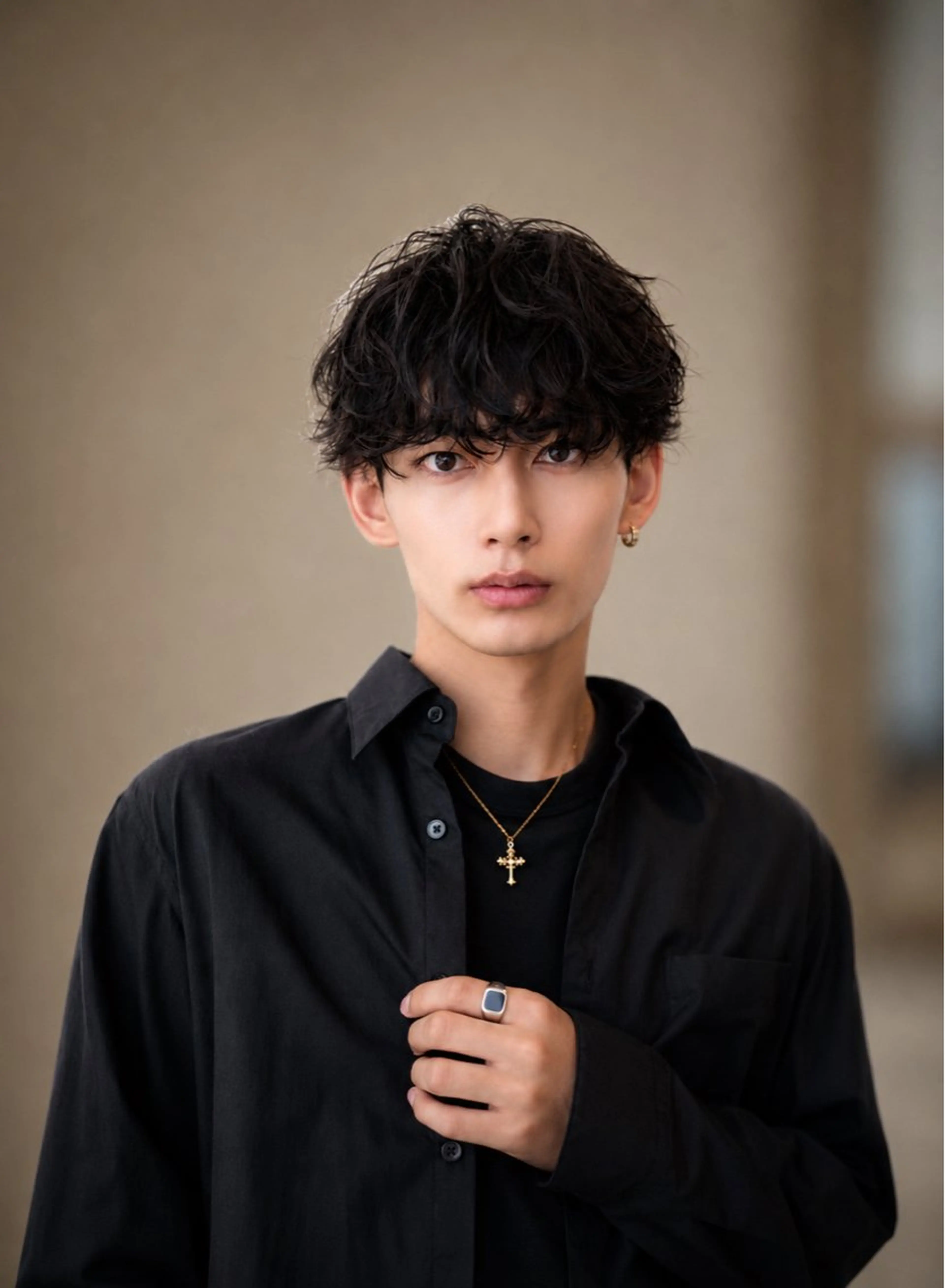 【オープン記念💈】【ご新規様限定🔥】【メンズカット＋シャドウパーマ】【ラフなカールがオシャレカッコいい✨】の写真