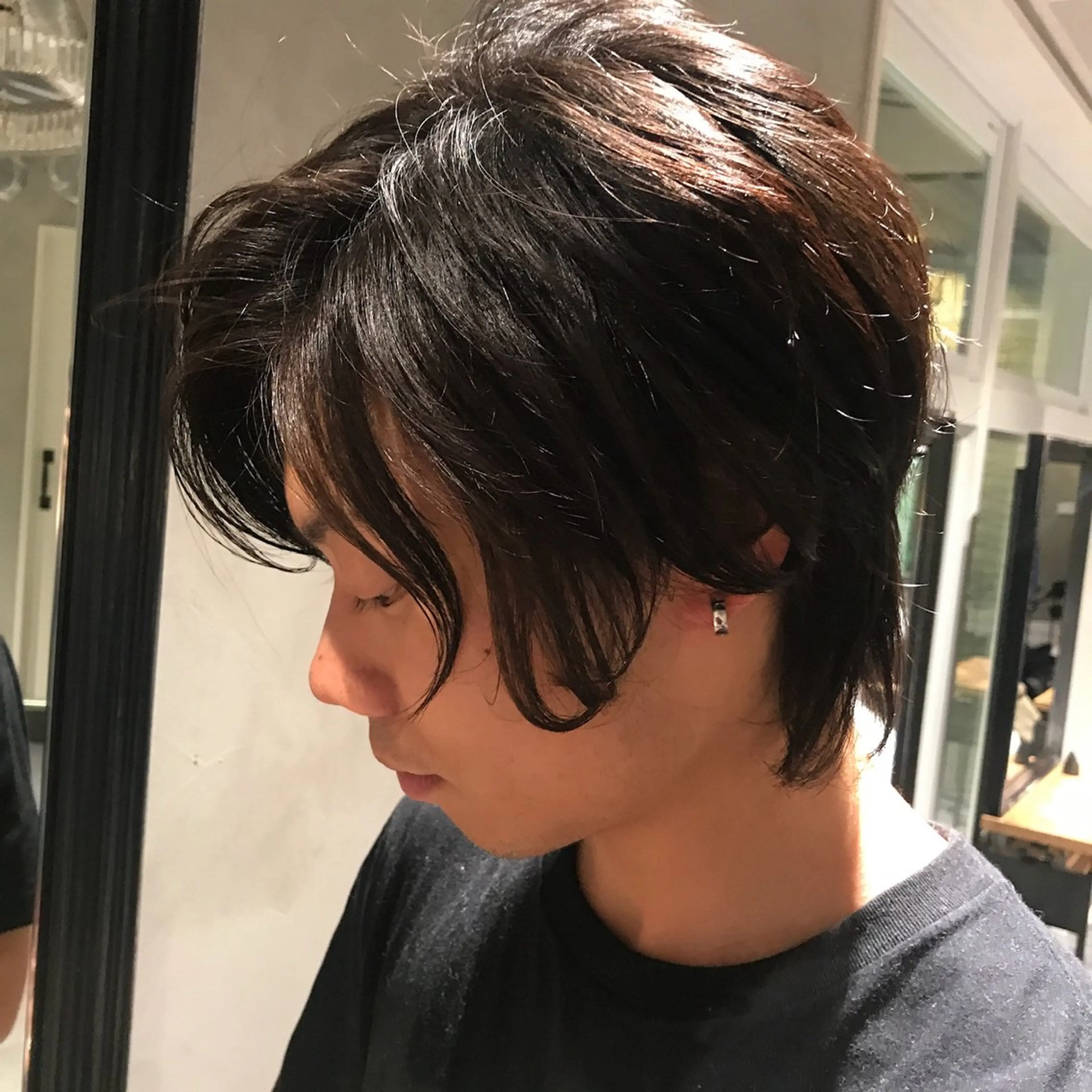 ミディアム メンズ SALOWIN所属・レイヤー/ハッシュ カット🩵MAI🩵のヘアスタイル