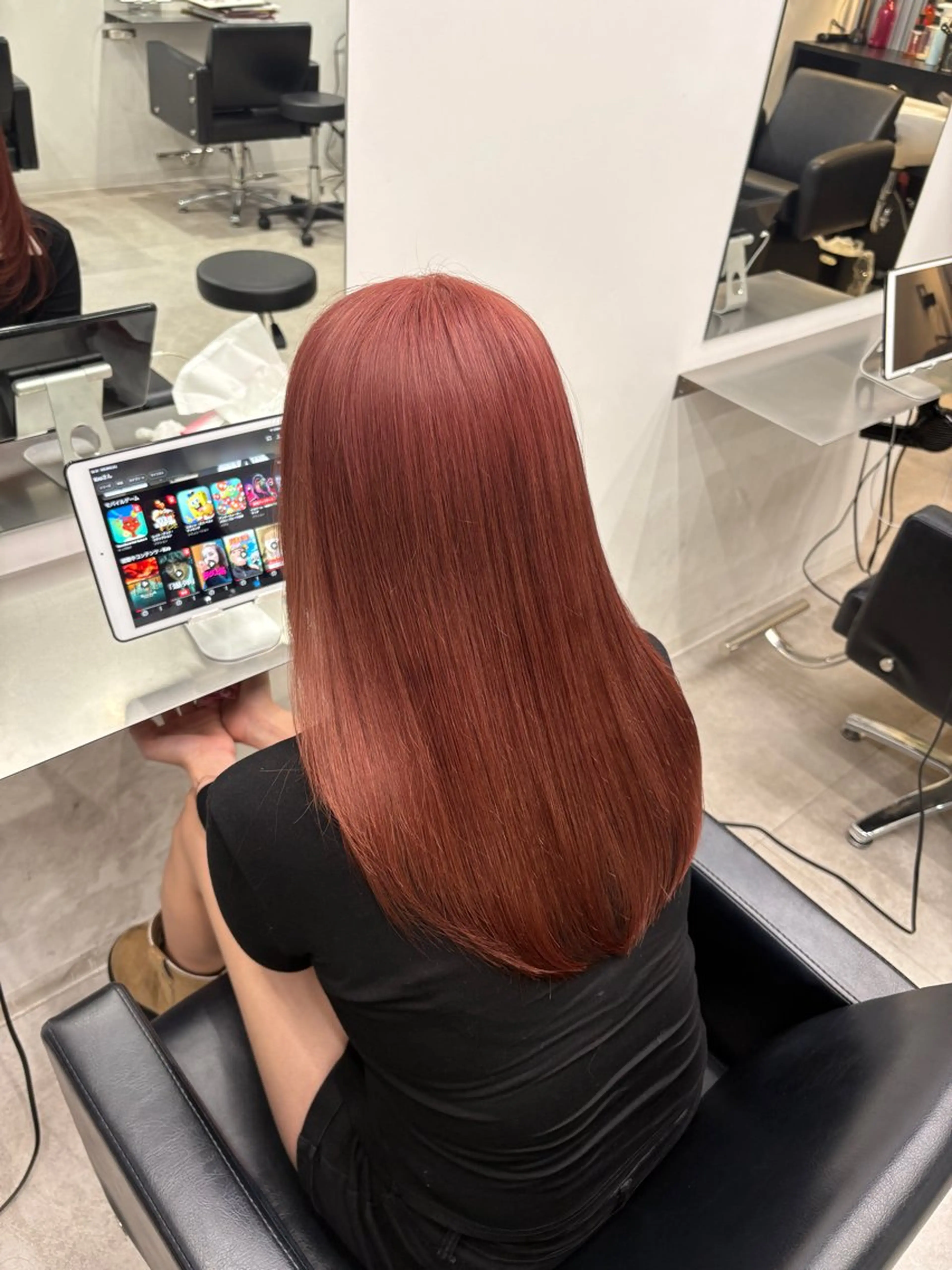 ロング ピンクブラウン ヘアカラー トリートメント MIHO☾·̩͙⋆ Kroのヘアスタイル