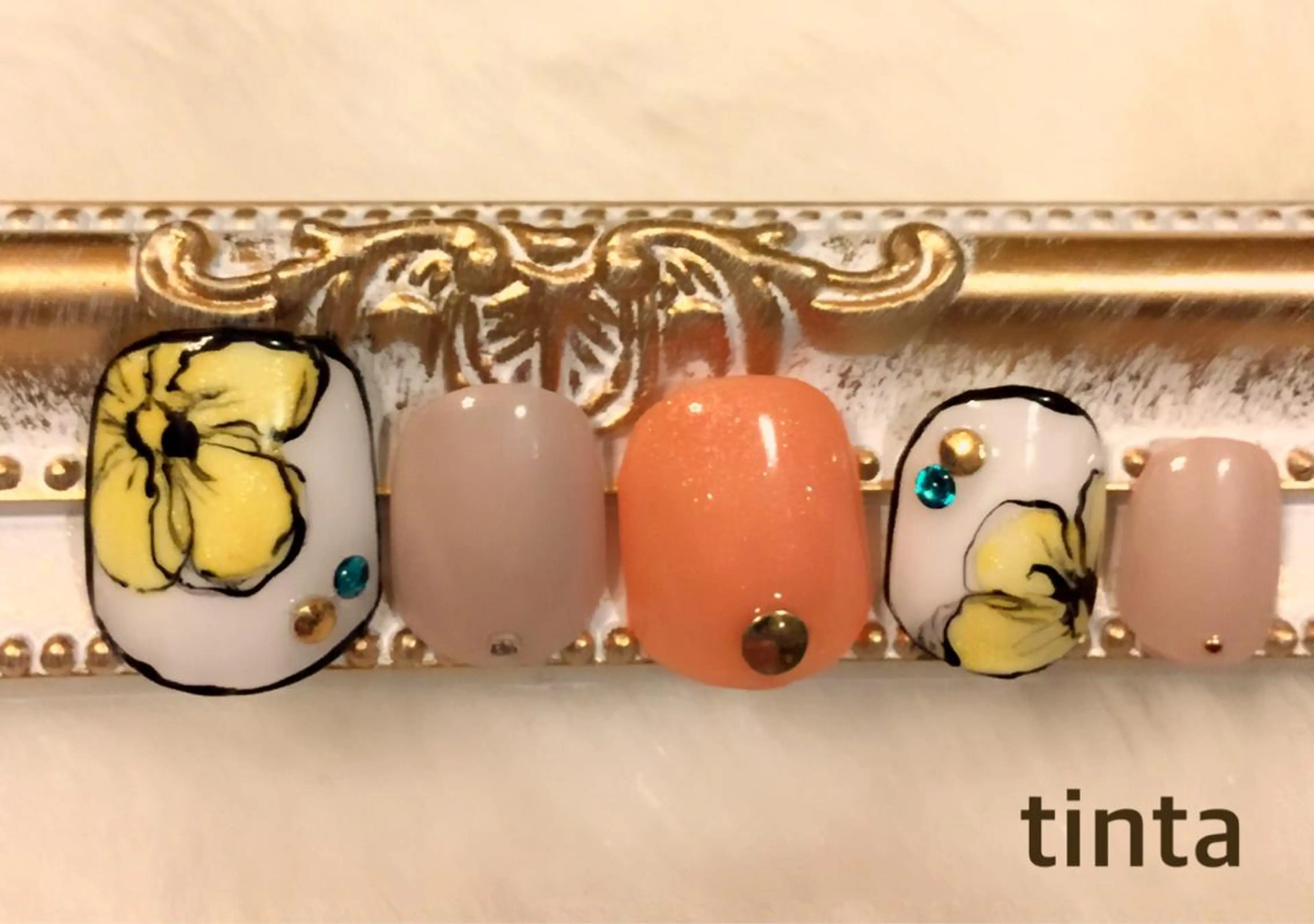 ネイル フラワーネイル 馬場 典子のネイルデザイン