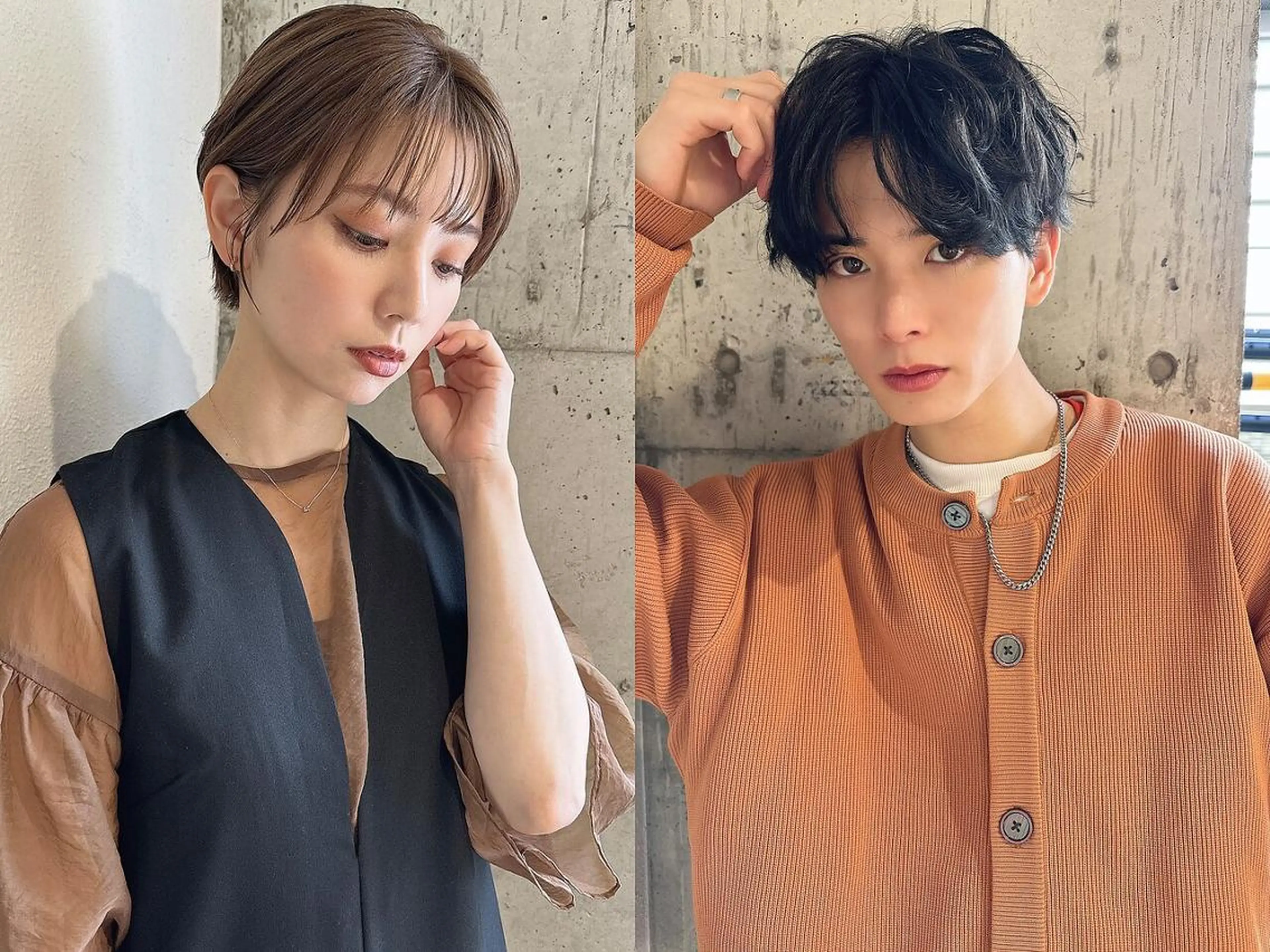 Rubikなかもず タケウチのヘアスタイル