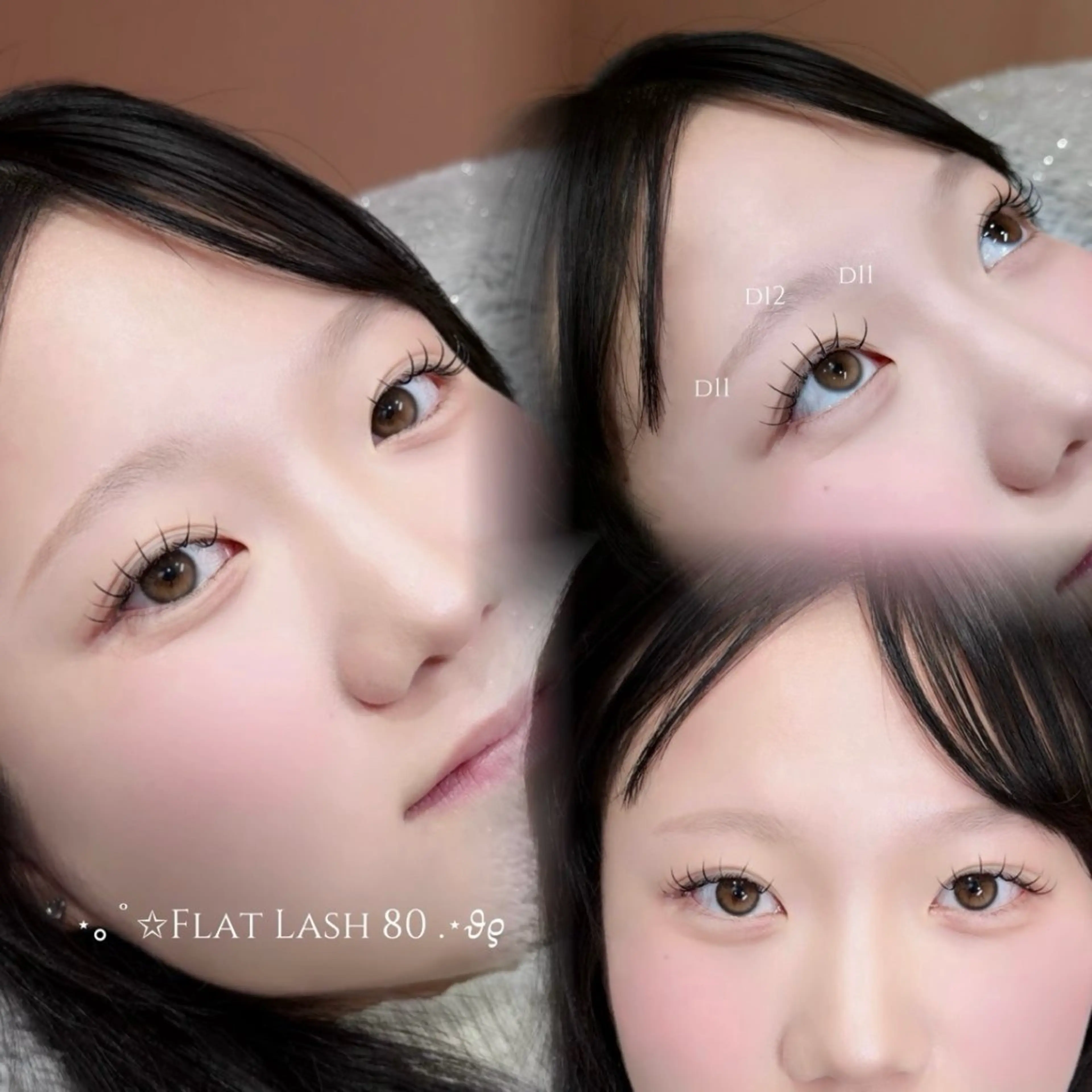 マツエク・マツパ マツエク 似合わせパーマ⟡束感 まつ毛⟡mia 🎀のマツエク・マツパデザイン