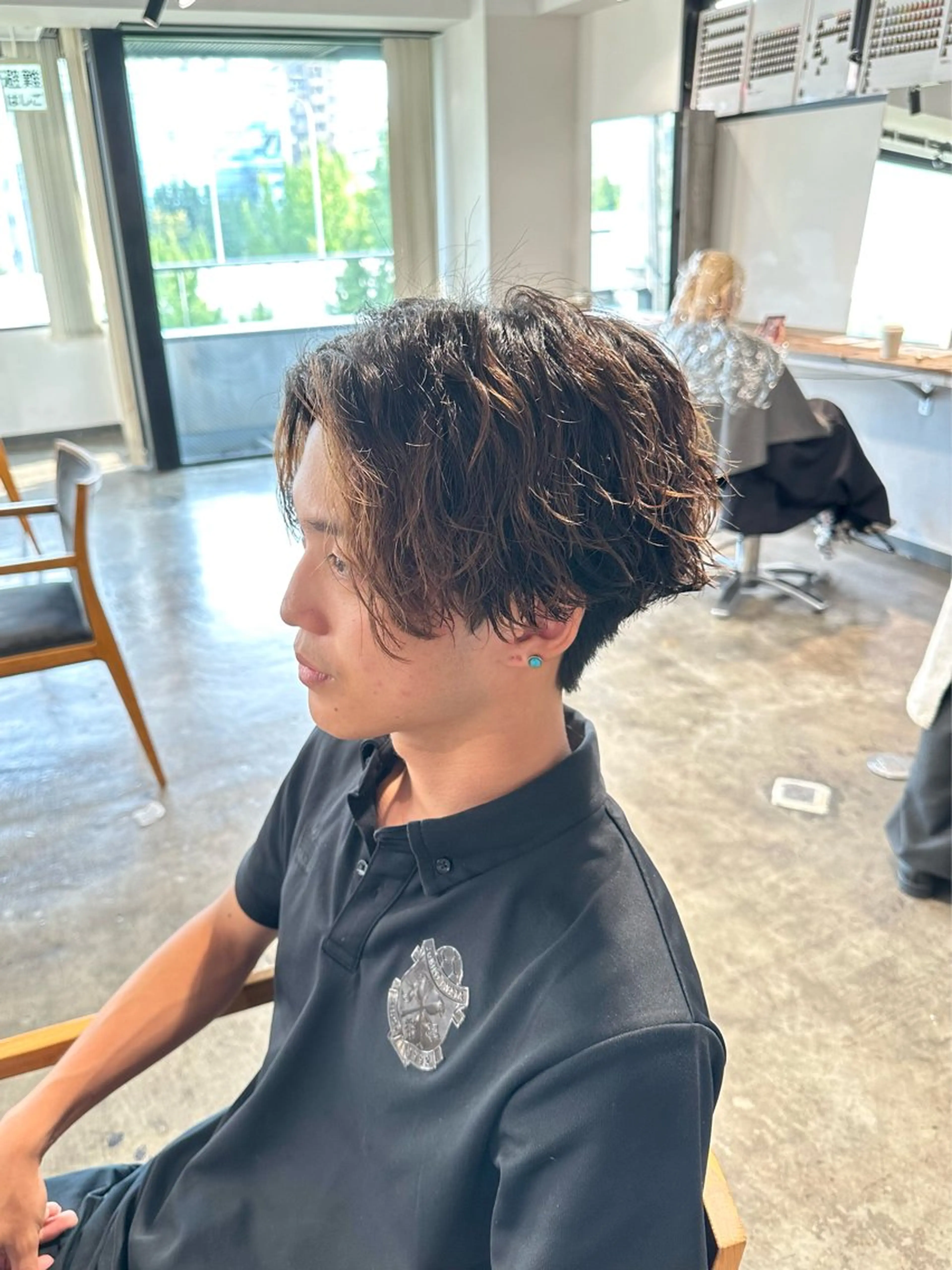 メンズ メンズブリーチ センターパート マッシュ メンズパーマ メンズツイストパーマ カット ヘアカラー パーマ トリートメント 骨格補正施術/メンズ 専門美容師/YUYAのヘアスタイル