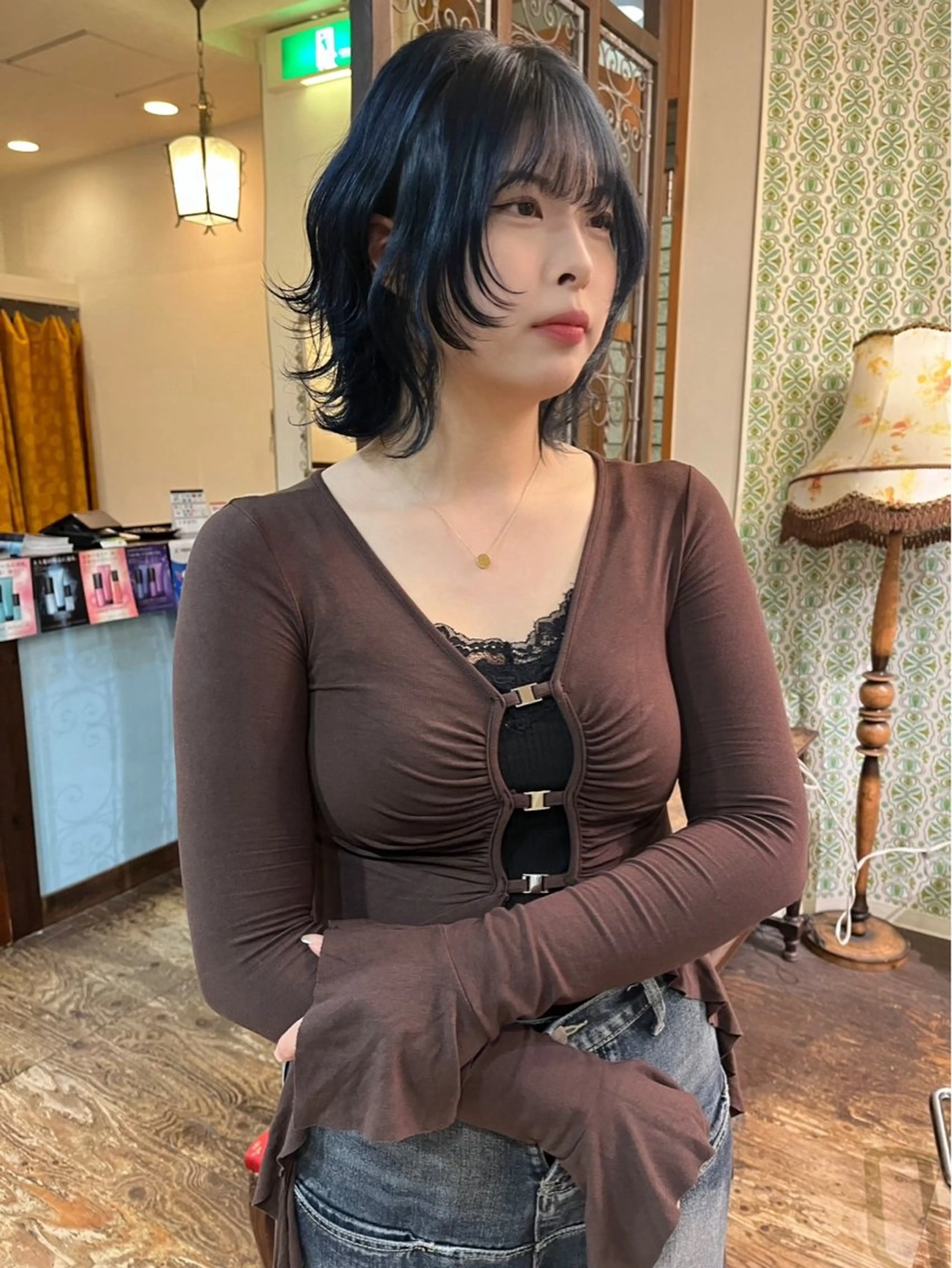 ショート カラー ヘアカラー みほ 心斎橋美容室のヘアスタイル