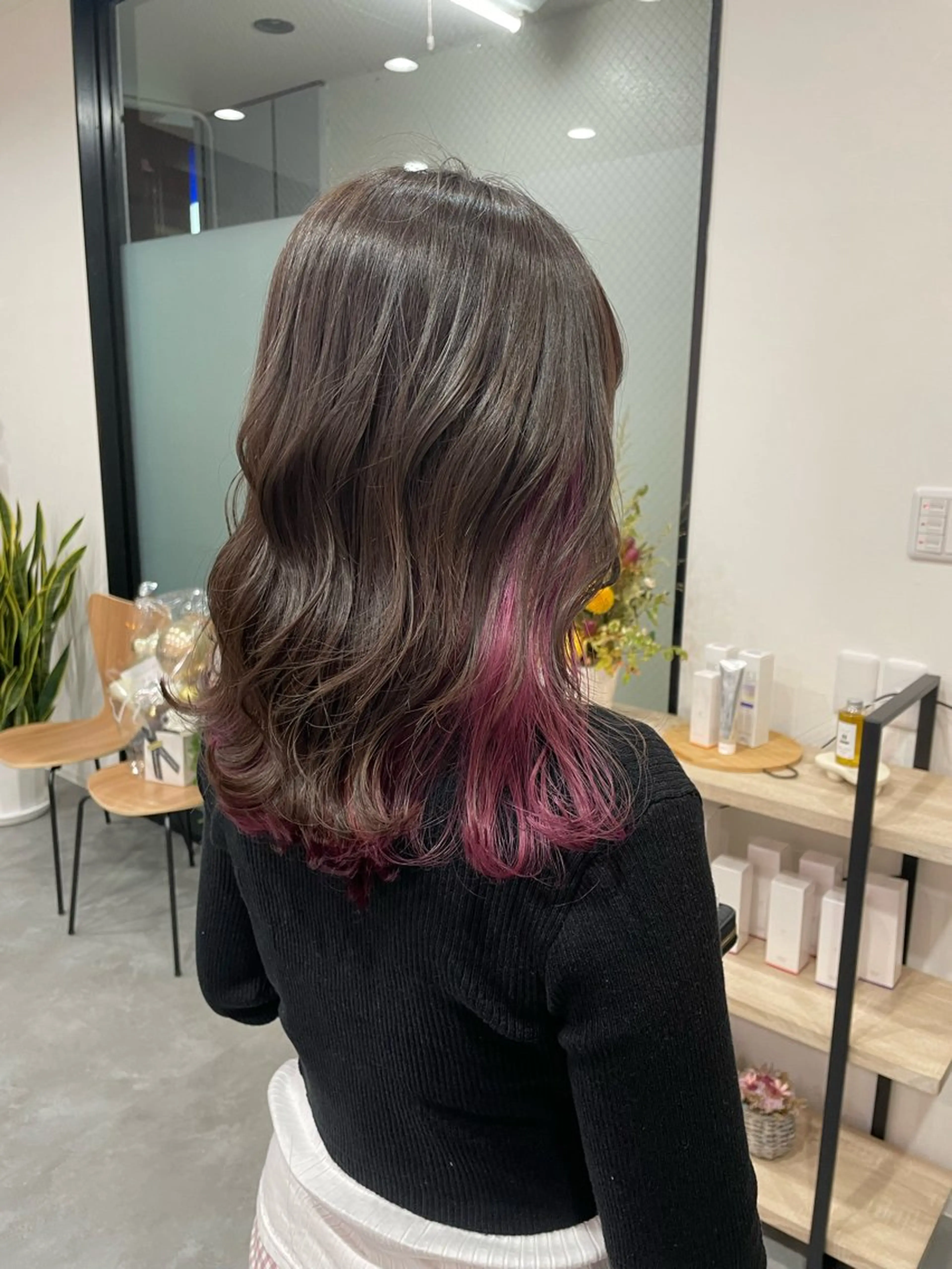 ミディアム カラー ヘアカラー uru" すずきさゆりのヘアスタイル