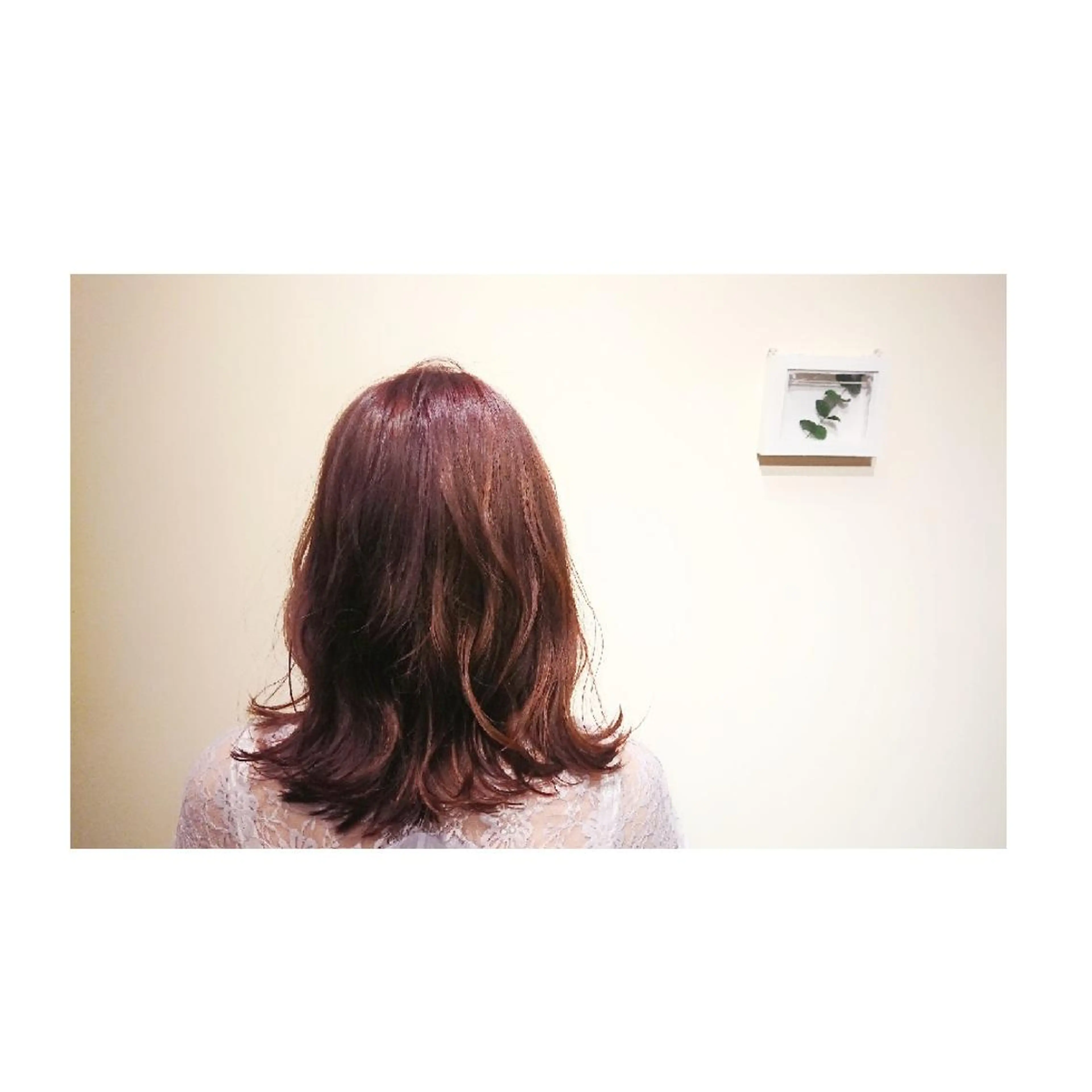 ミディアム カラー ブリーチ ピンクカラー ヘアカラー ◎モチマル チアキ◎のヘアスタイル