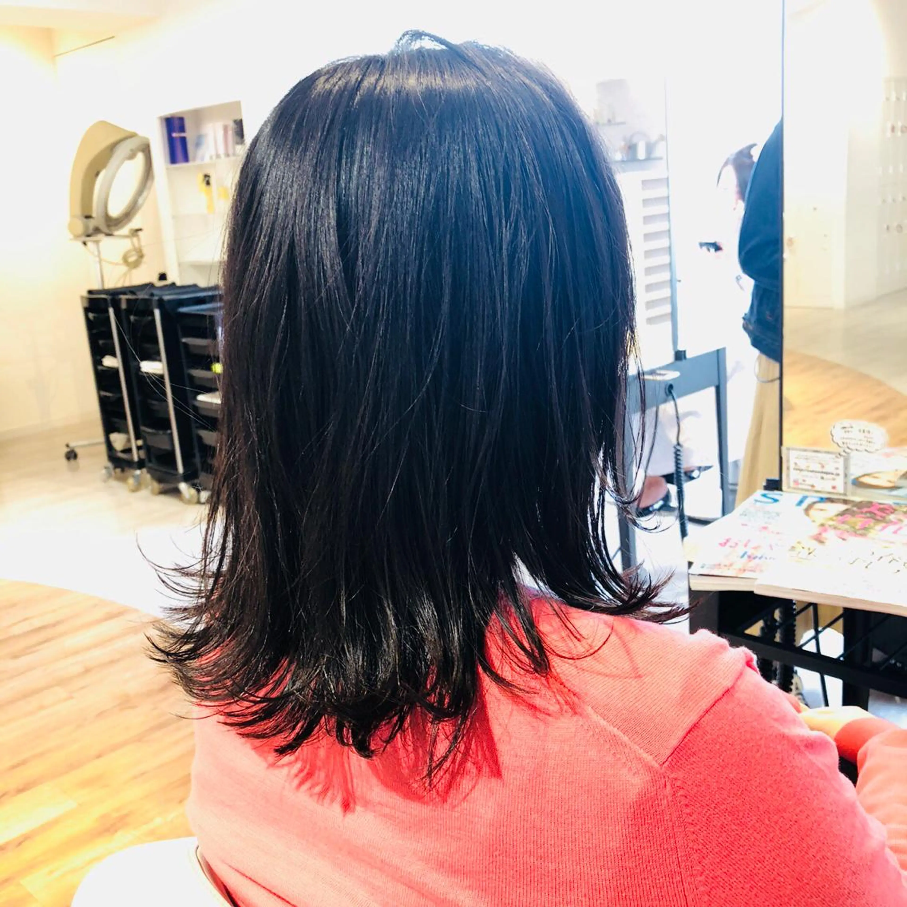 ミディアム カラー 金子 富士のヘアスタイル