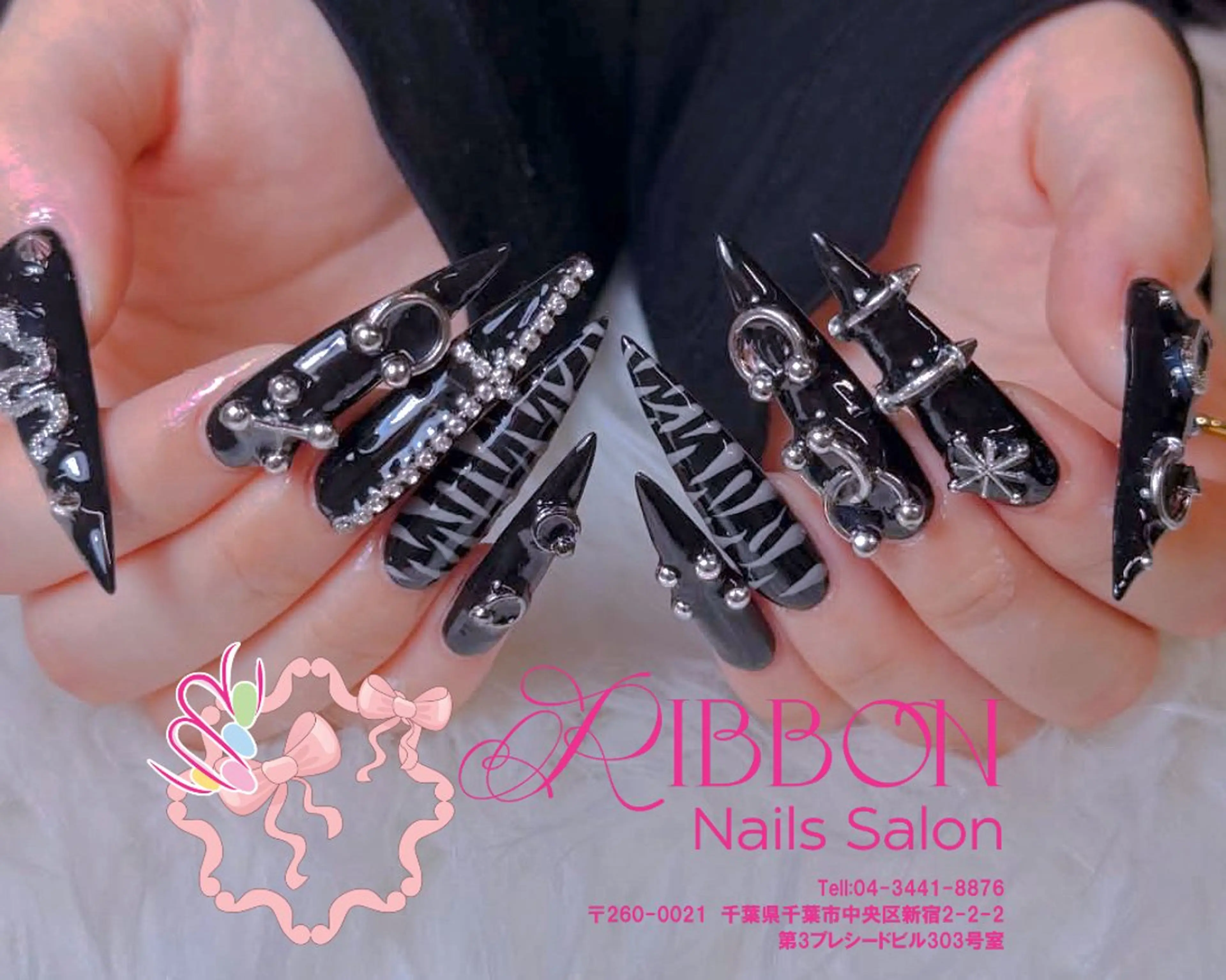 ネイル フレンチネイル ジェルネイル マグネットネイル 持ち込み ニュアンスネイル ハンドネイル Ribbonnail salonのネイルデザイン