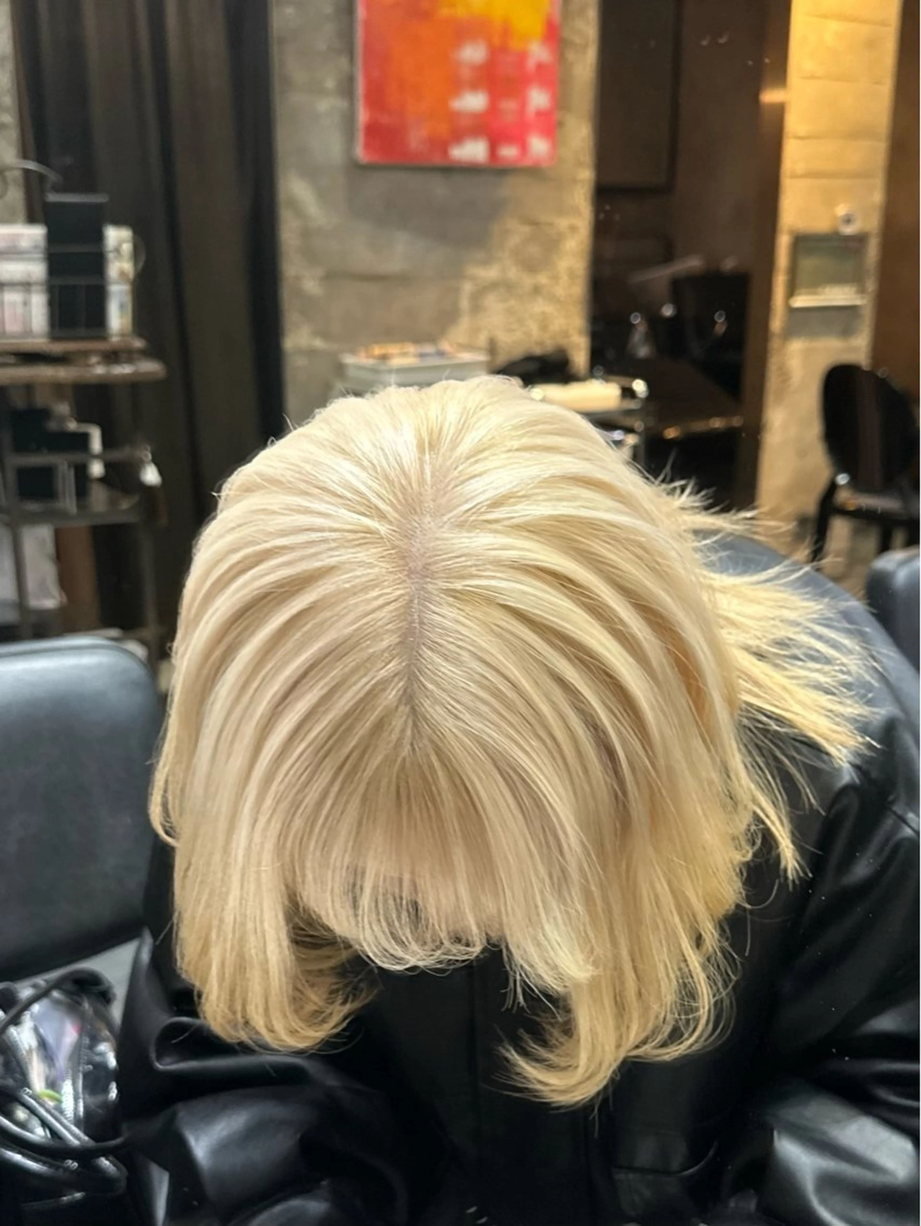 ミディアム ヘアカラー 似合わせカット ハイトーン/北村優人のヘアスタイル